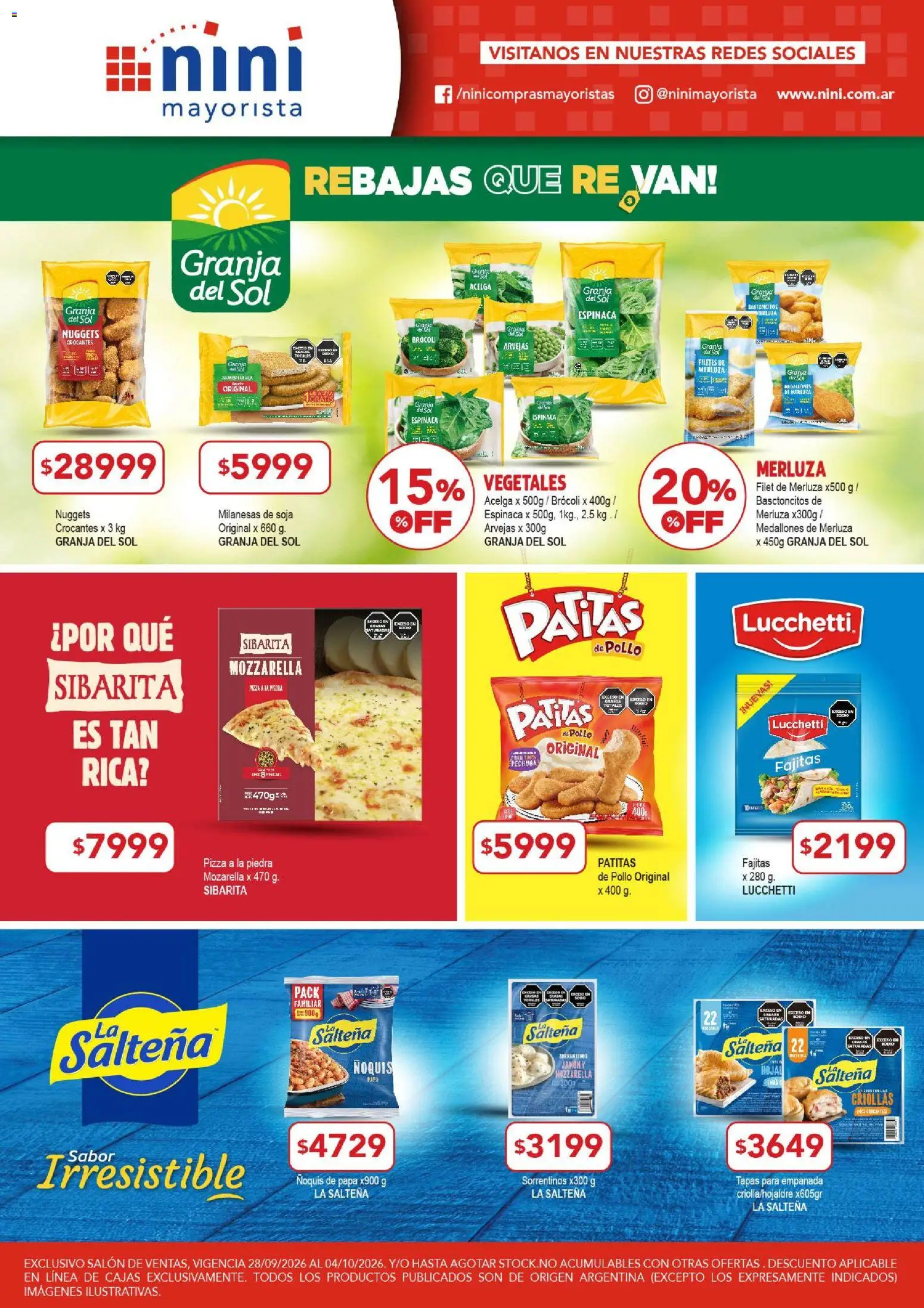 Vista previa del folleto de la tienda NINI Mayorista válido desde el 28/09/2026 
