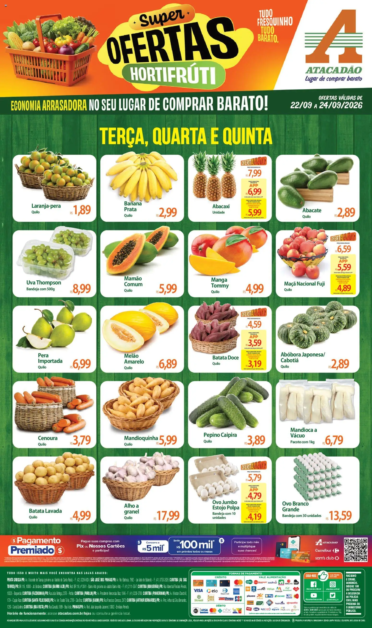 Pré-Visualização do folheto "Atacadão ofertas - PR" da loja Atacadão válido a partir de 22/09/2026
