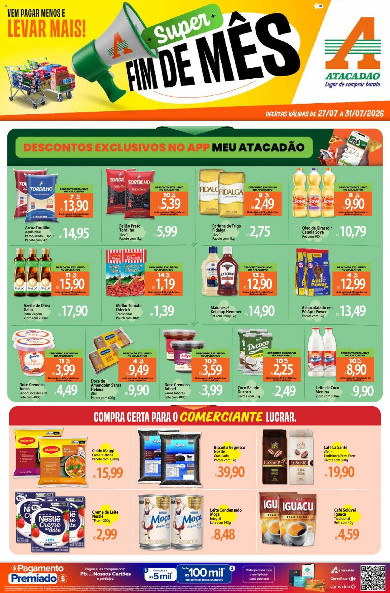 Pré-Visualização do folheto "Atacadão ofertas - RS" da loja Atacadão válido a partir de 27/07/2026