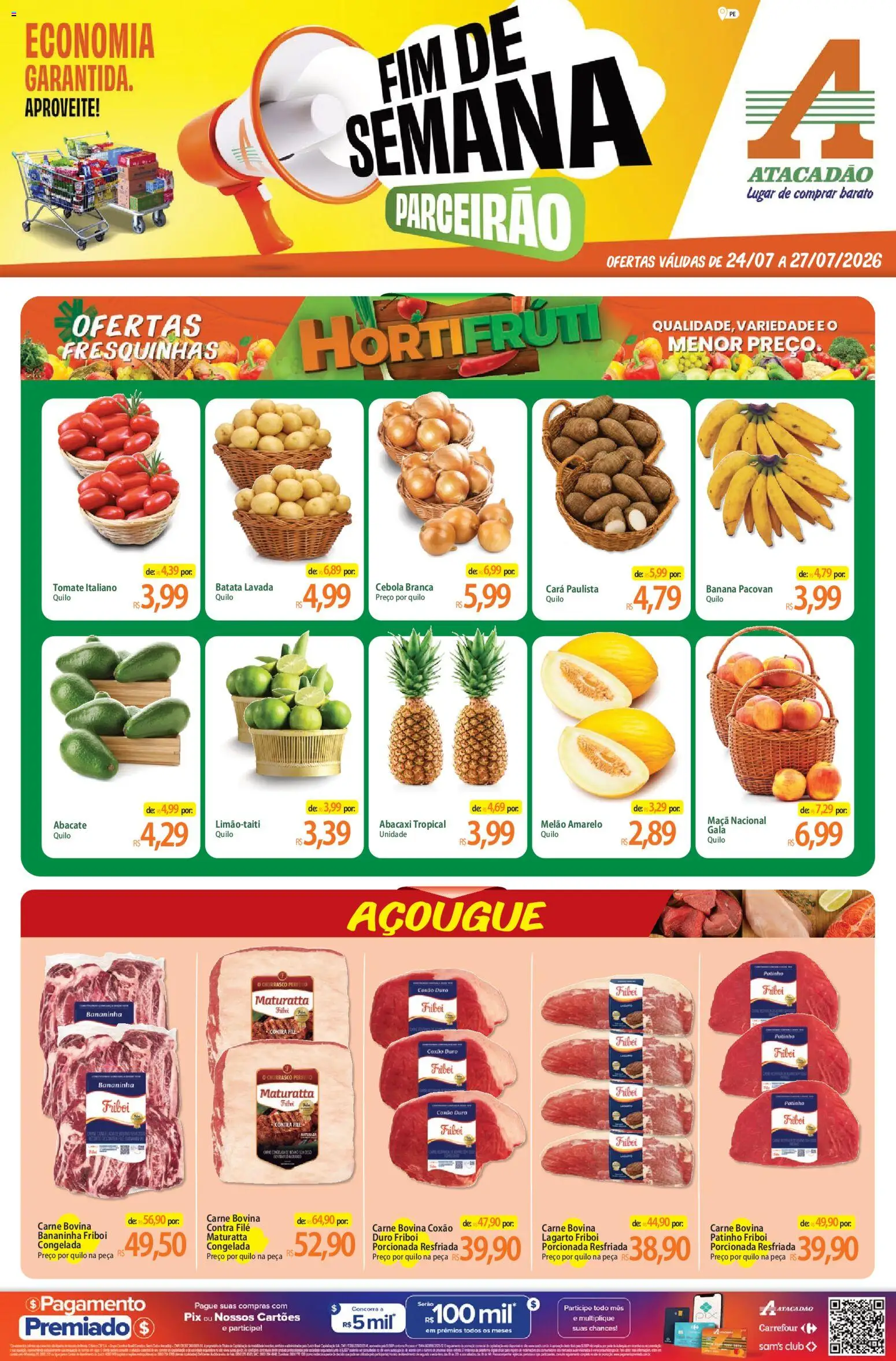 Pré-Visualização do folheto "Atacadão ofertas - PE" da loja Atacadão válido a partir de 24/07/2026