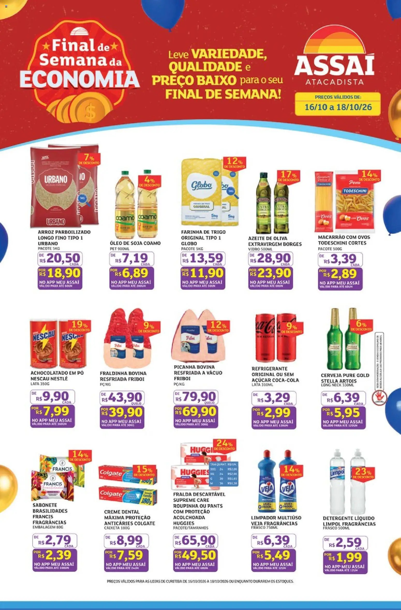 Pré-Visualização do folheto "Assaí Atacadista ofertas - PR" da loja Assaí Atacadista válido a partir de 16/10/2026