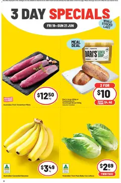 Preview of catalogue IGA 3 Day Specials SA from shop IGA valid 19/06/2026