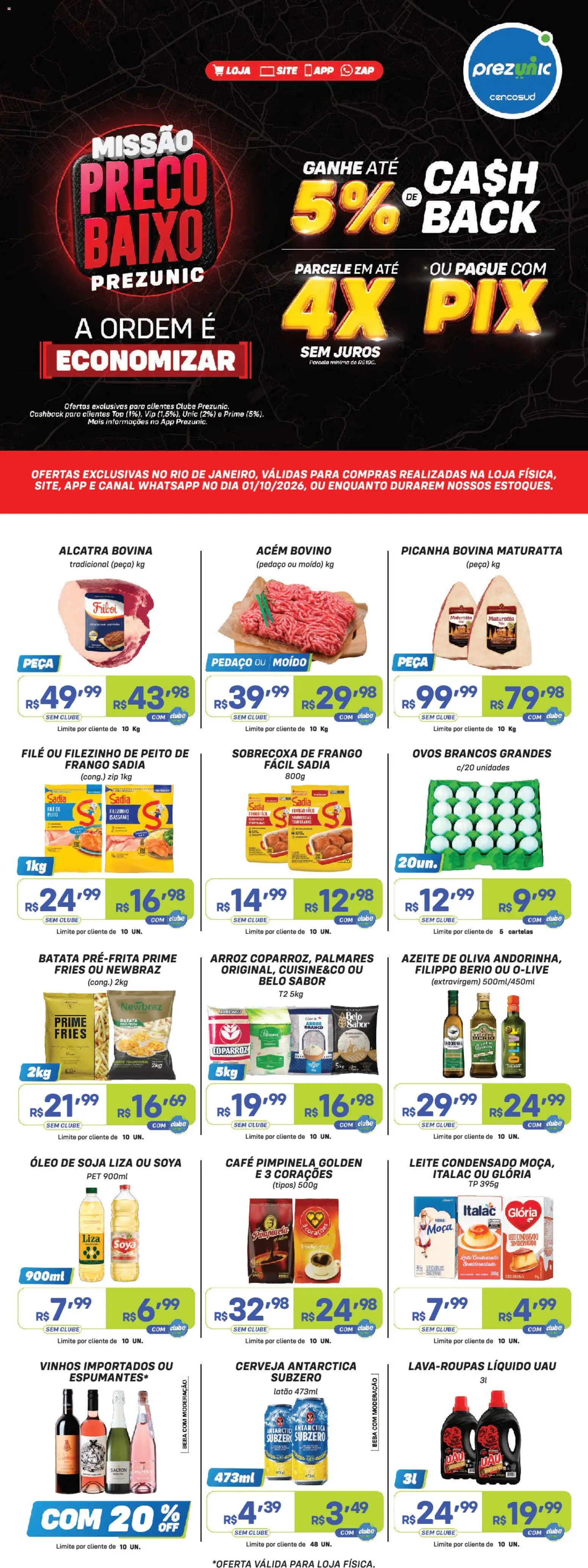 Ofertas Prezunic ofertas até 01/10/2026. - Página 1