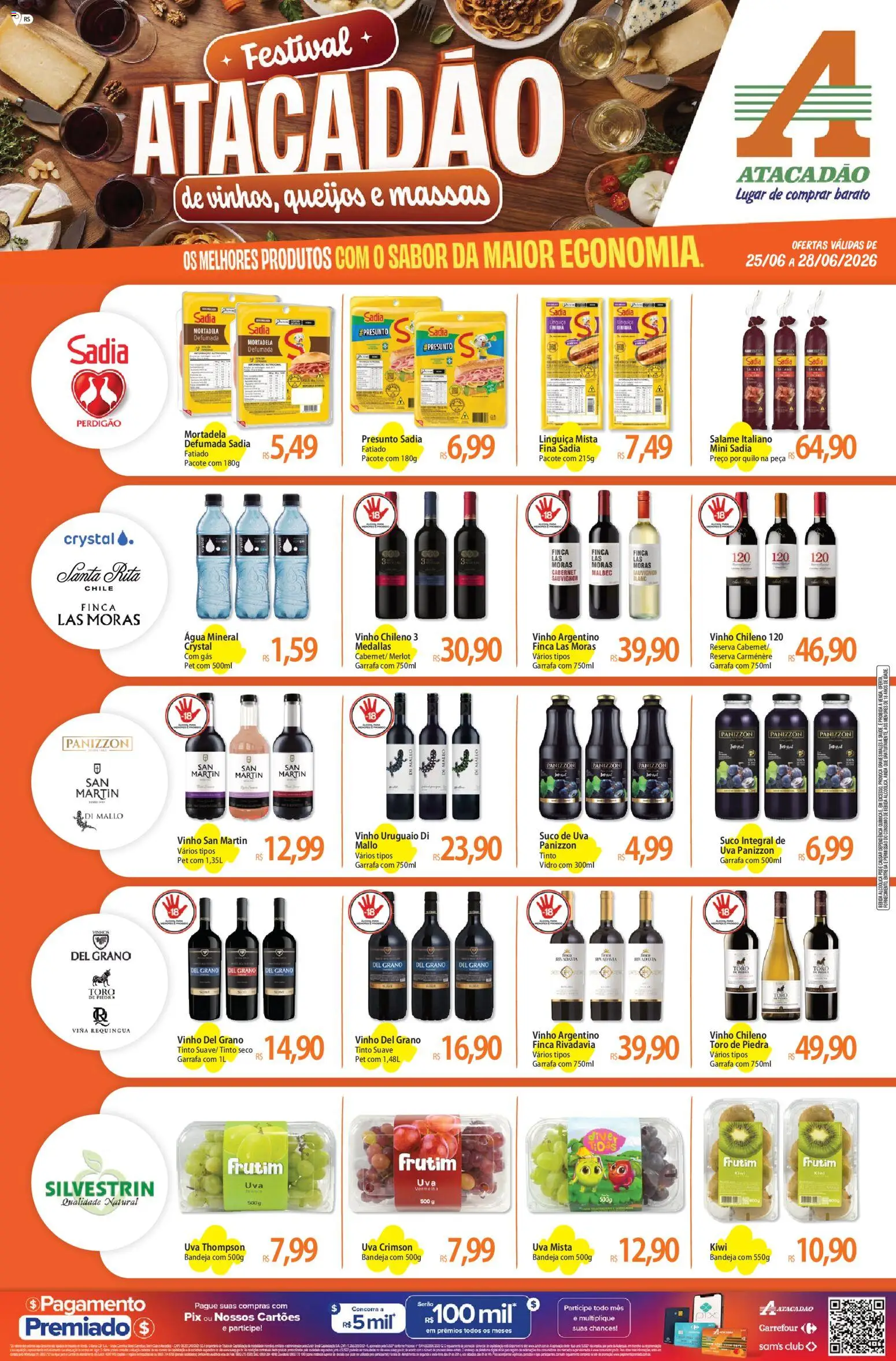 Pré-Visualização do folheto "Atacadão ofertas - RS" da loja Atacadão válido a partir de 25/06/2026