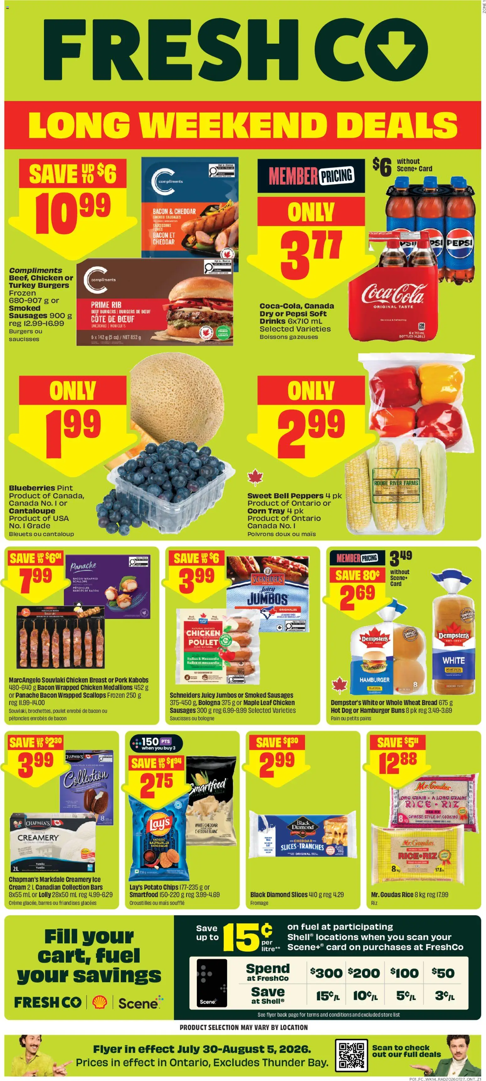 Preview of leaflet FreshCo weekly flyer / circulaire from shop FreshCo is valid from Jul 30, 2026