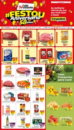 Pré-Visualização do folheto "Supermercados São Vicente - Ofertas da semana" da loja Supermercados São Vicente válido a partir de 16/10/2026