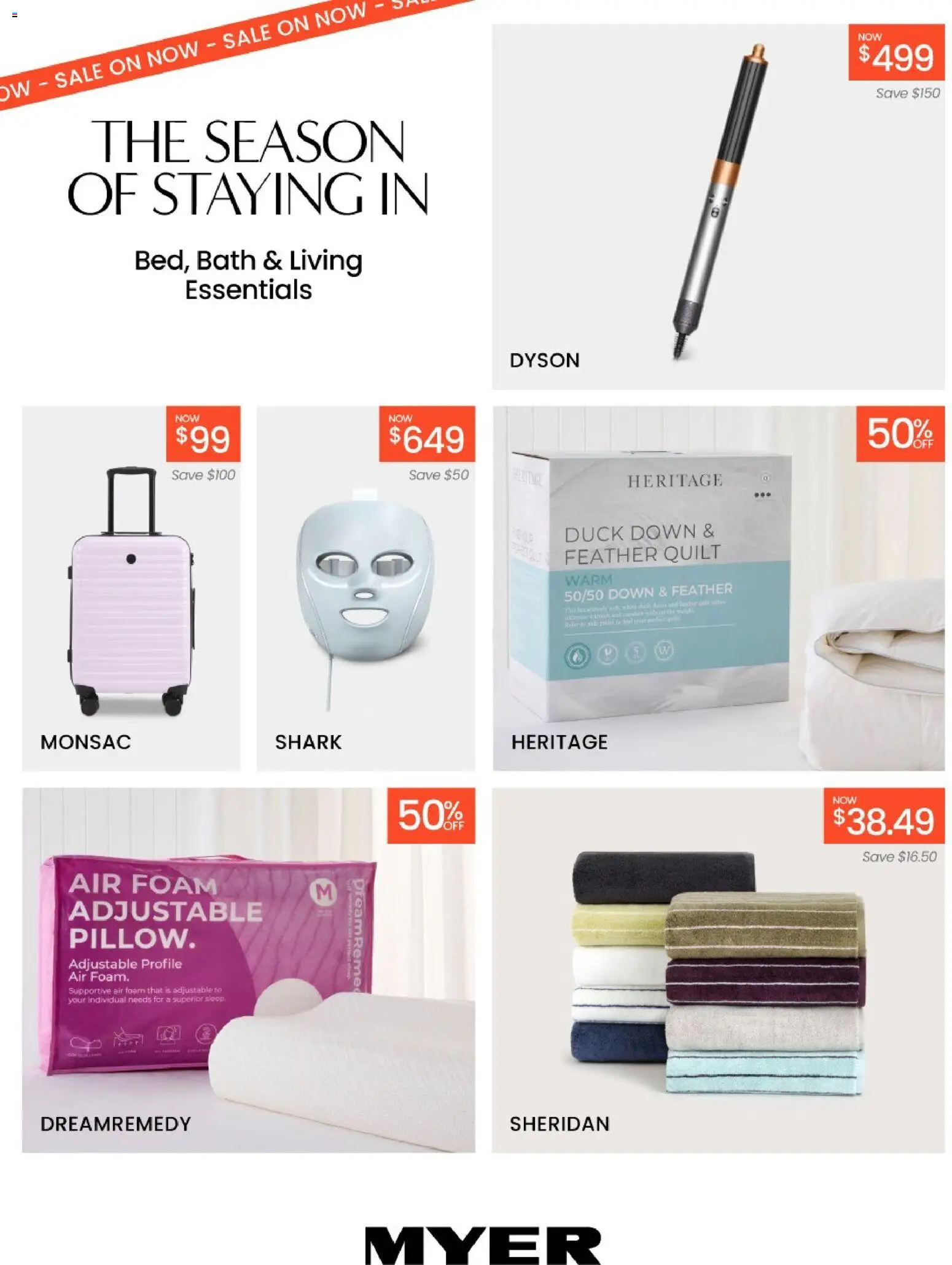 Preview of catalogue Myer Bed, Bath & Living Essentials from shop Myer valid 05/05/2026