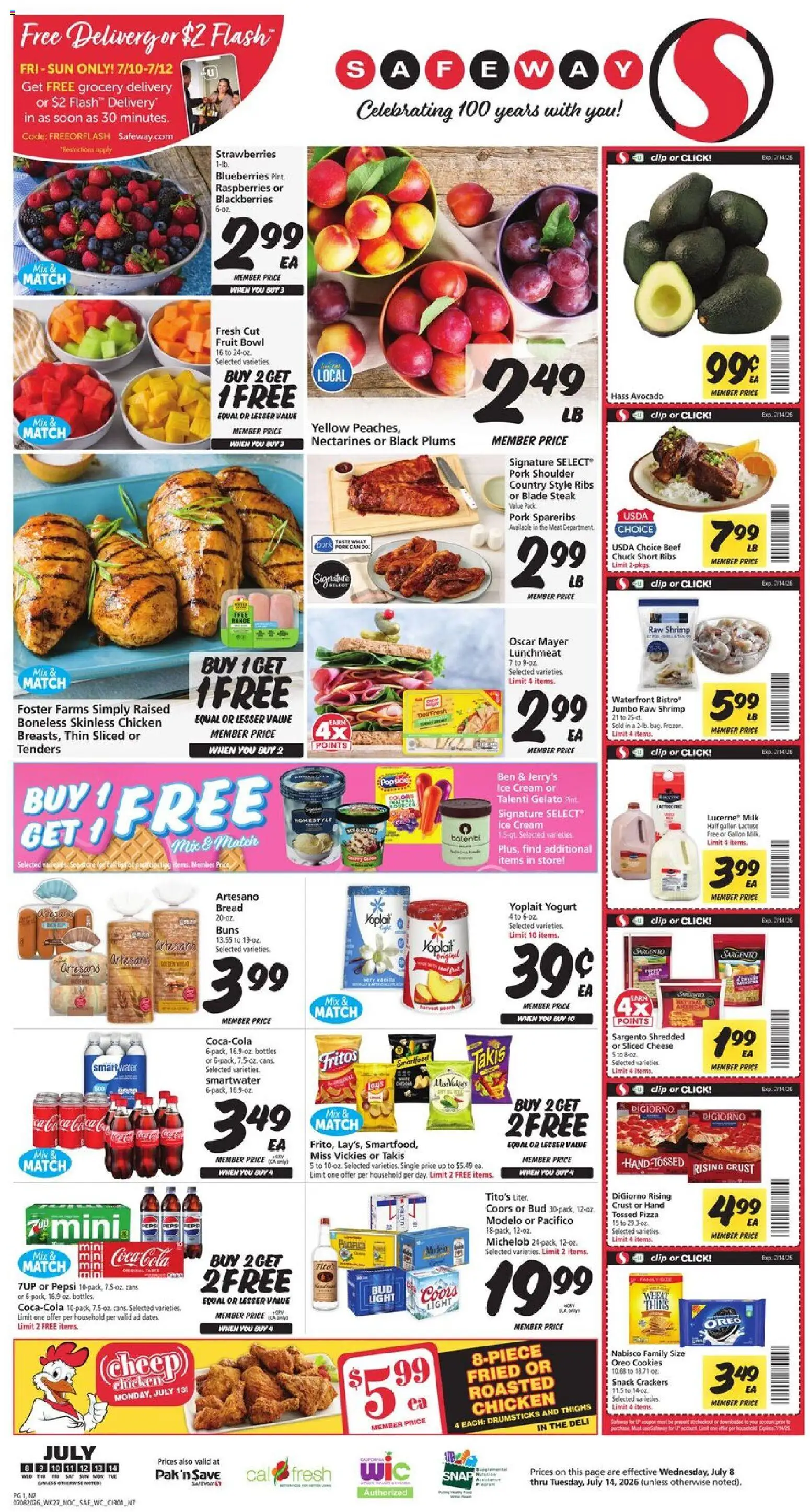 Ad Preview of Safeway Safeway Weekly Ad from 07/08/2026