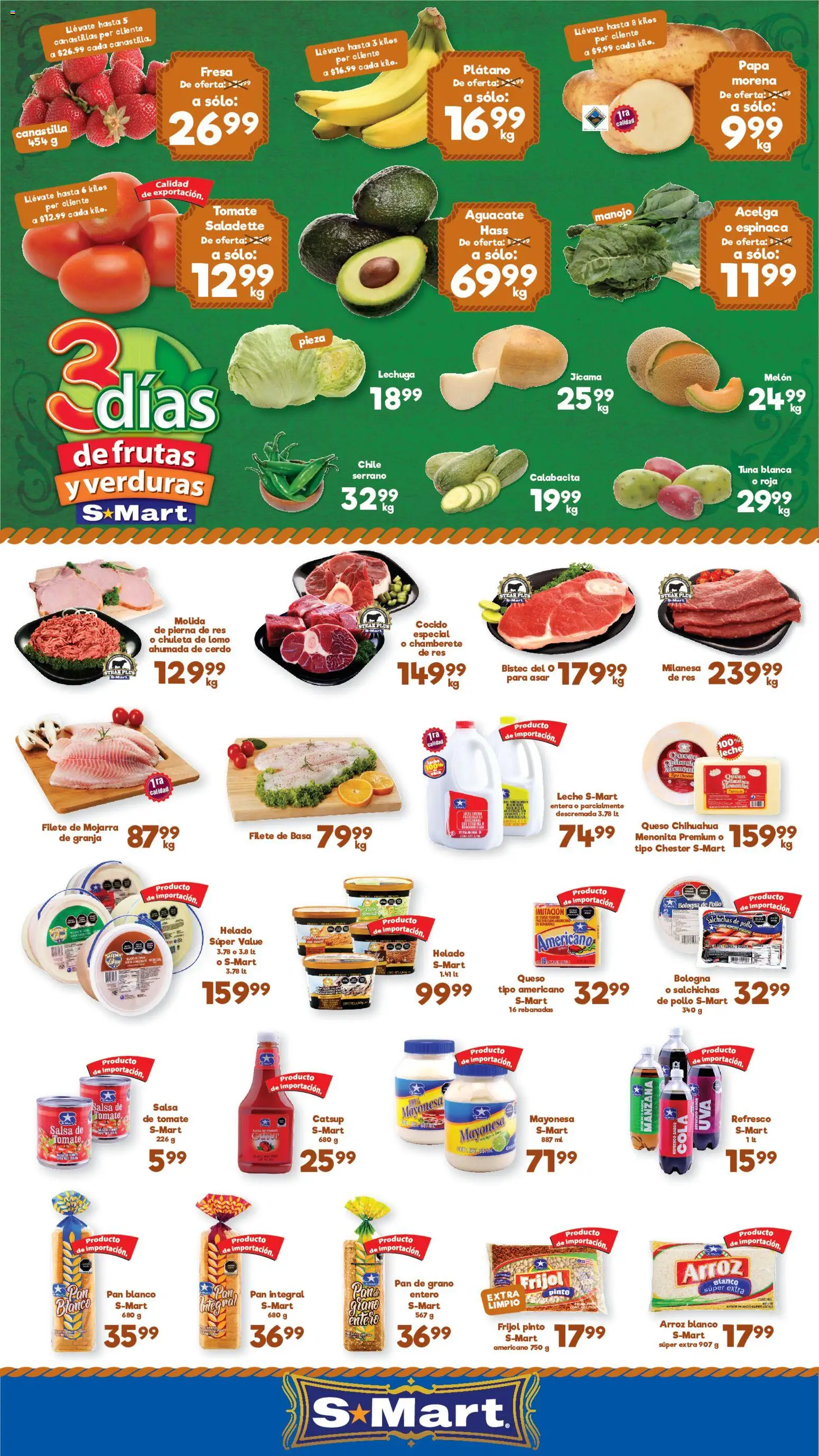 Vista previa las ofertas de la tienda S-Mart - S-Mart folleto Matamoros desde el 21/07/2026 