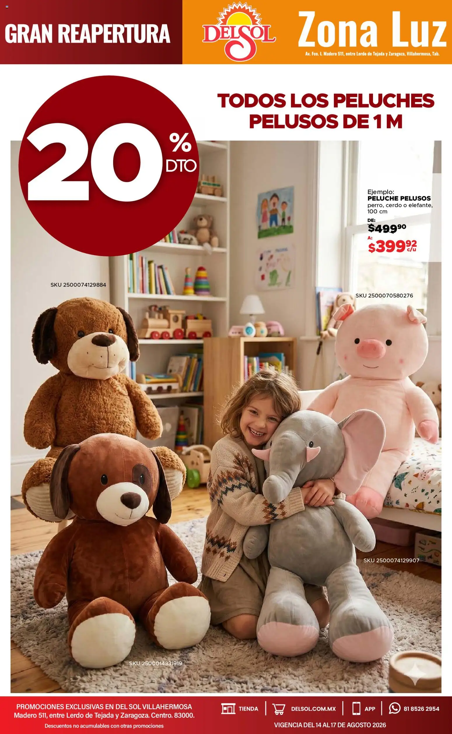 Vista previa las ofertas de la tienda Del Sol y Woolworth - Del Sol y Woolworth catálogo 4 Días de Grandes Promociones desde el 14/08/2026 