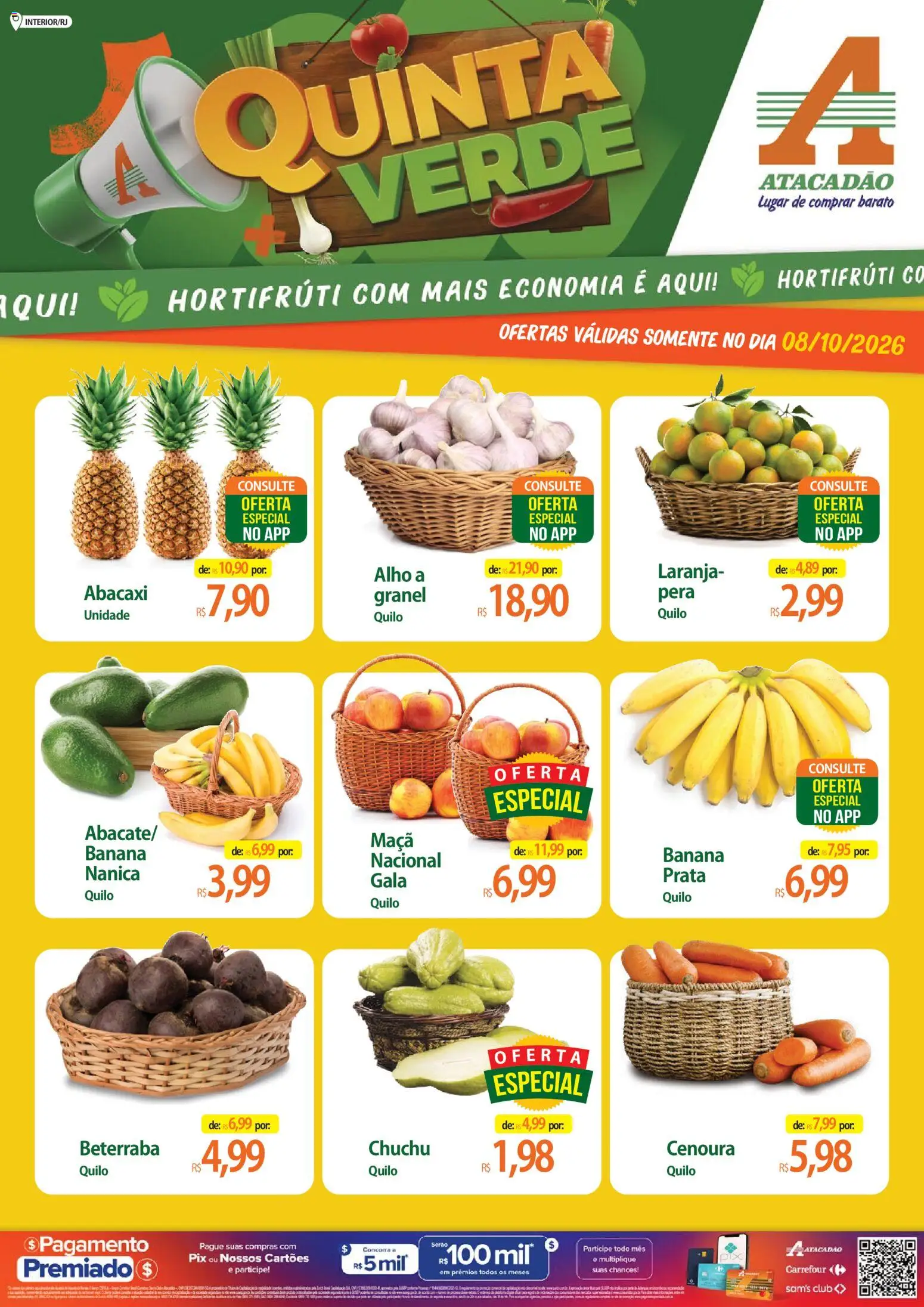 Pré-Visualização do folheto "Atacadão ofertas - RJ" da loja Atacadão válido a partir de 08/10/2026