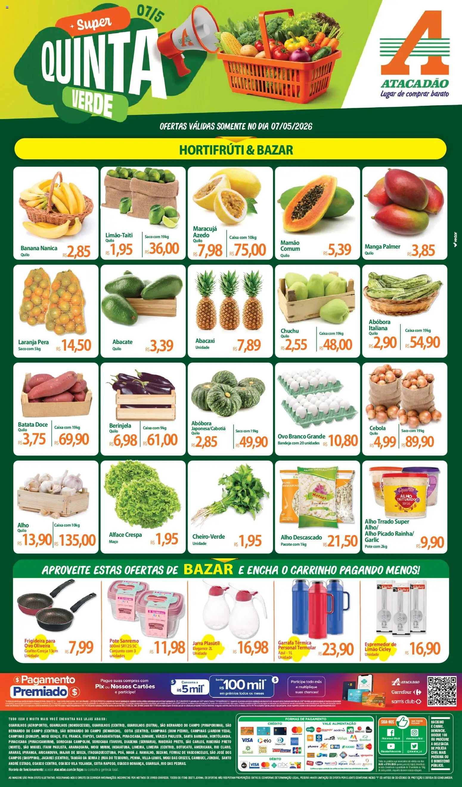 Pré-Visualização do folheto "Atacadão ofertas - SP" da loja Atacadão válido a partir de 07/05/2026