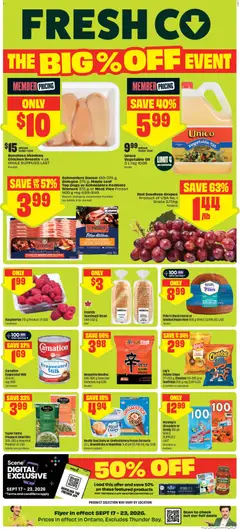 Preview of leaflet FreshCo weekly flyer / circulaire from shop FreshCo is valid from Sep 17, 2026