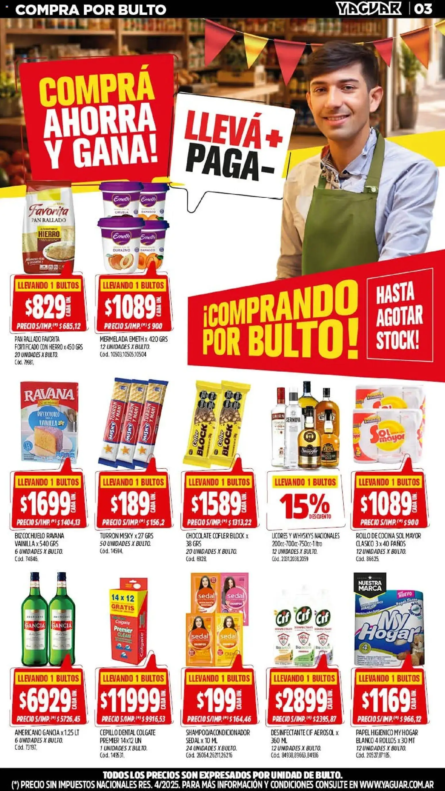Vista previa del folleto de la tienda Yaguar válido desde el 28/09/2026 - Cocina, Chocolate, Pan, Crema, Turrón, Mermelada, Cepillo, Desinfectante