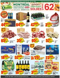 Preview of leaflet Btrust Supermarket weekly flyer - Montreal from shop Btrust Supermarket is valid from Oct 08, 2026
