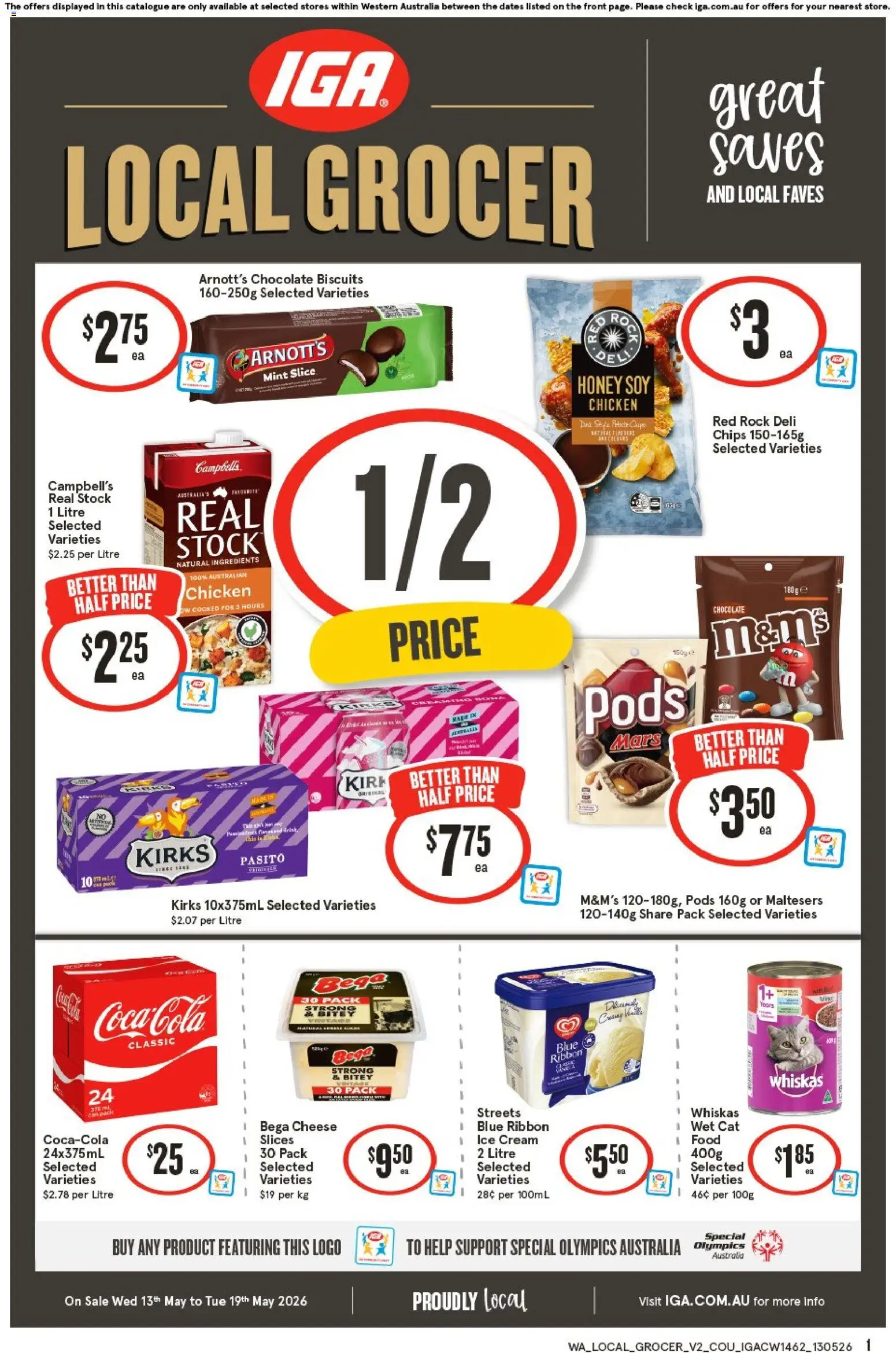 Preview of catalogue IGA Local Grocer NT/WA from shop IGA valid 13/05/2026