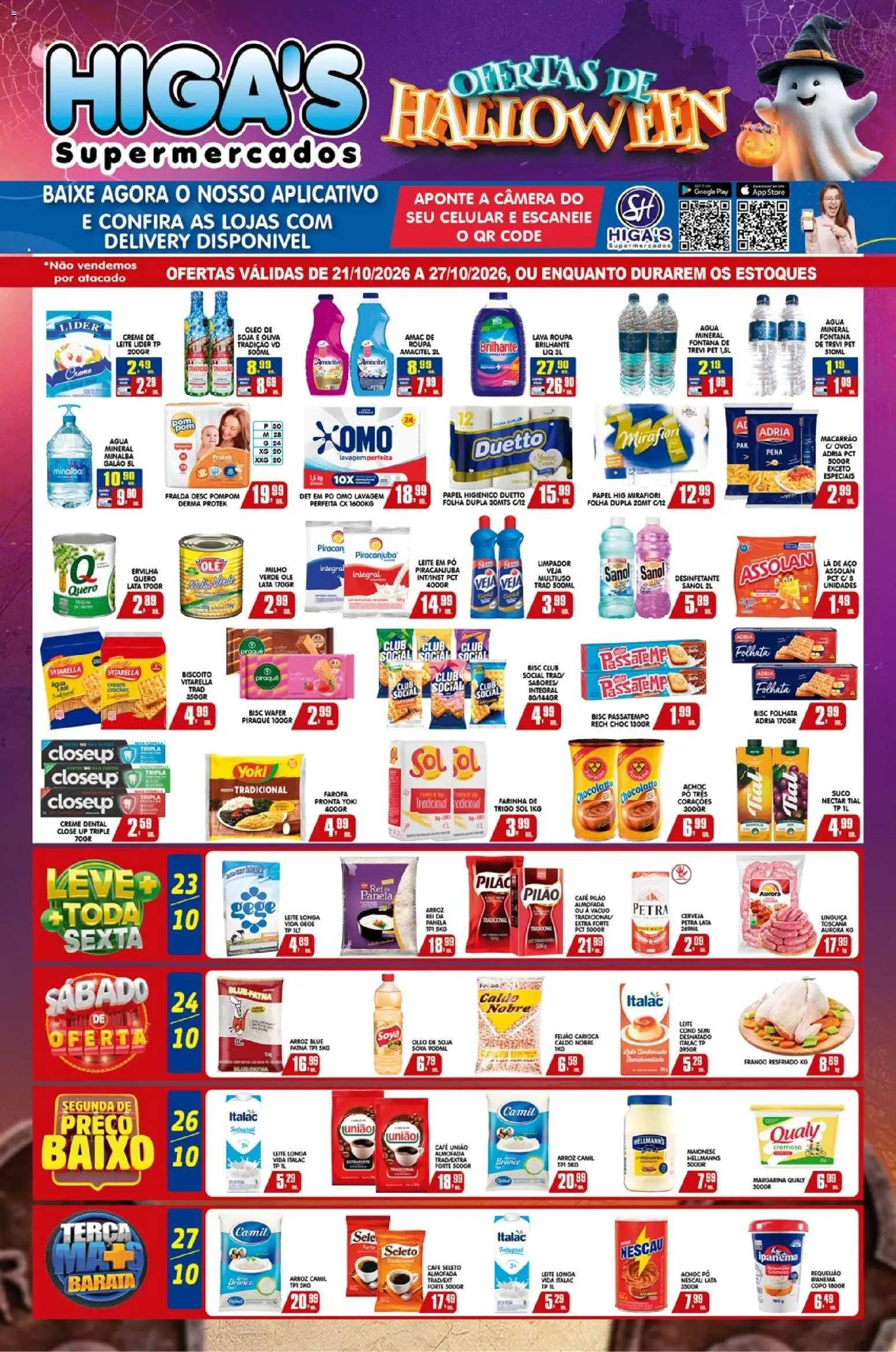 Pré-Visualização do folheto "Higa's Supermercado - Ofertas da semana" da loja Higa's Supermercado válido a partir de 21/10/2026