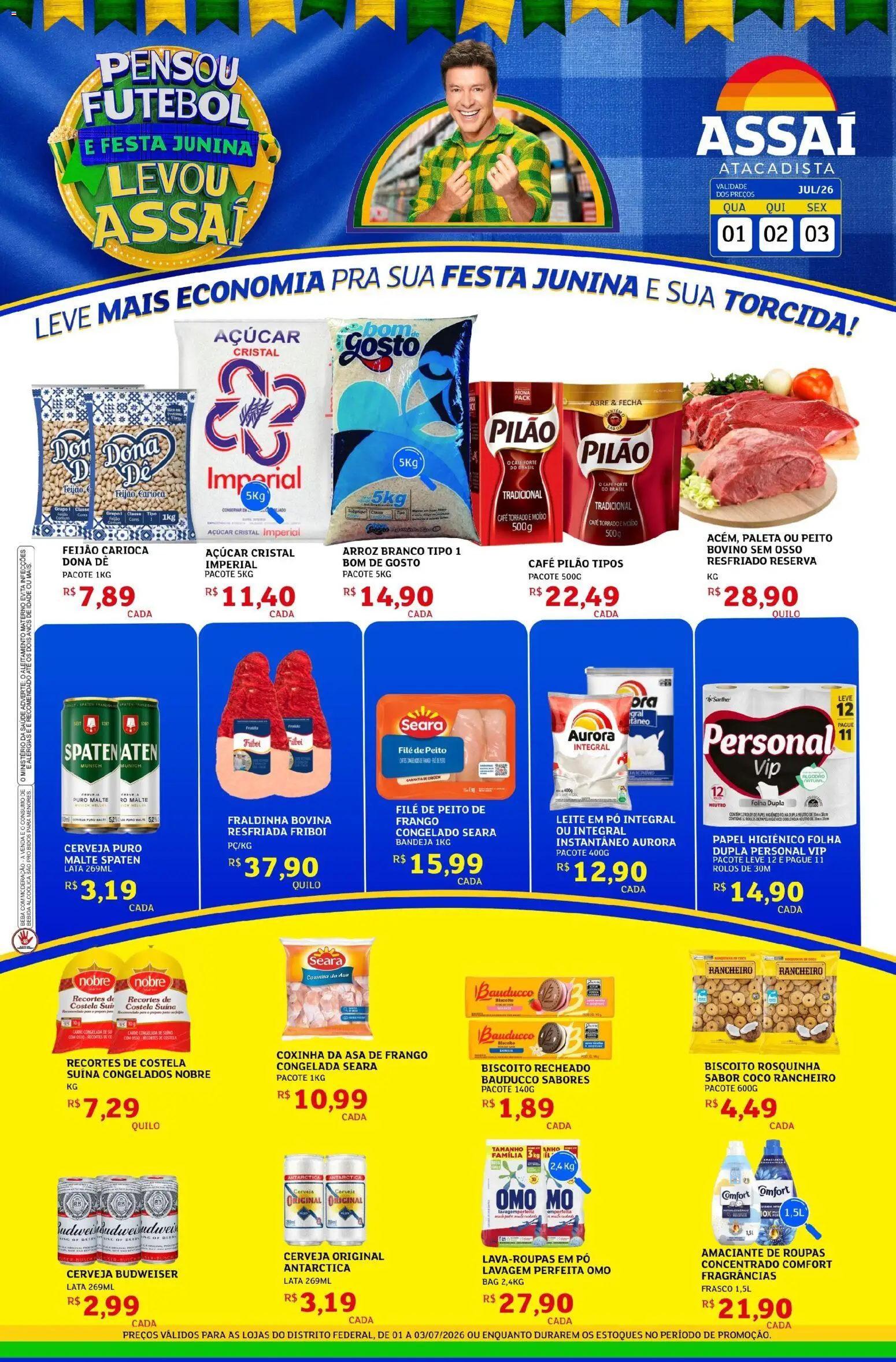 Pré-Visualização do folheto "Assaí Atacadista ofertas - DF" da loja Assaí Atacadista válido a partir de 01/07/2026