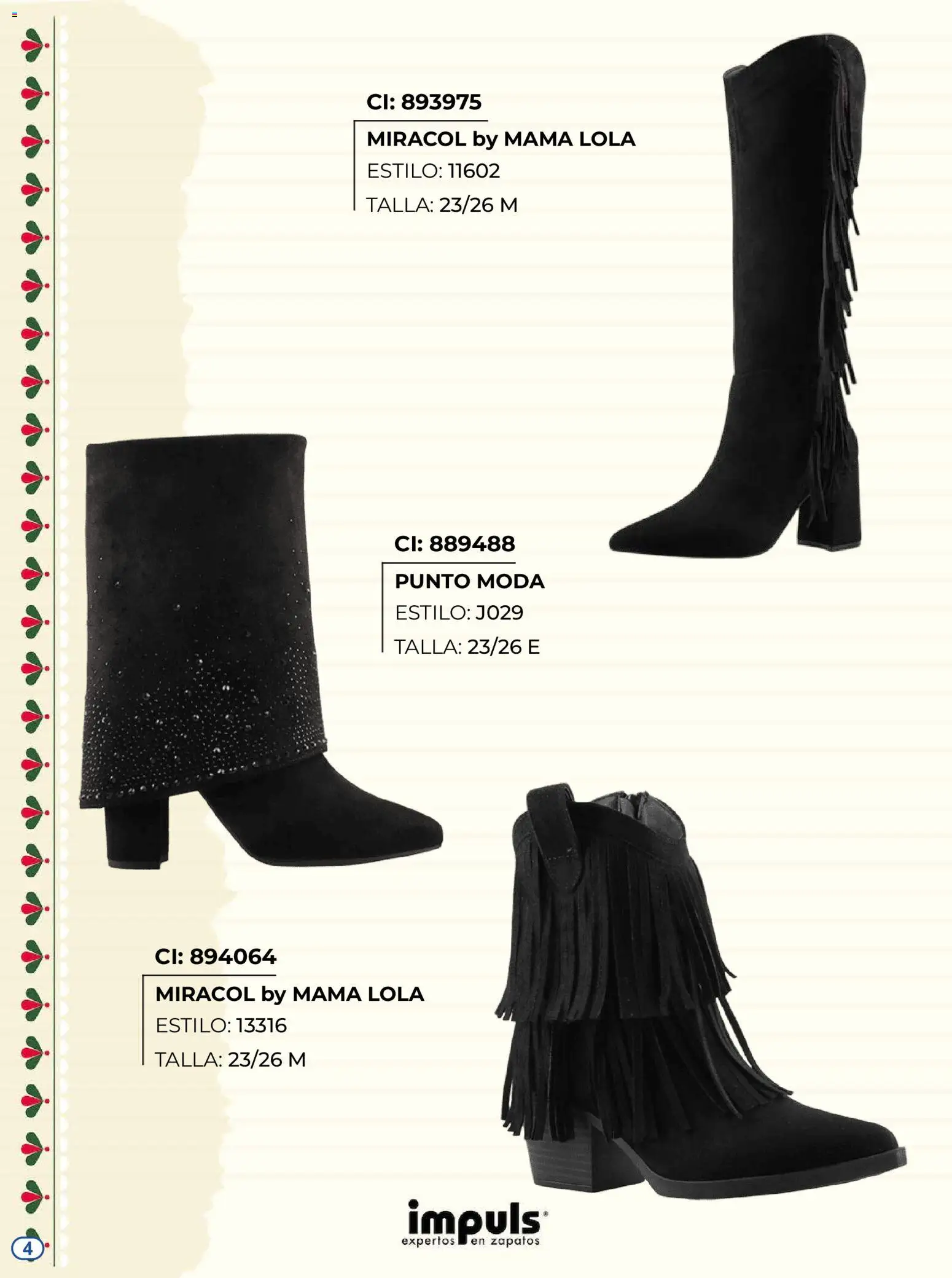 Vista previa las ofertas de la tienda Impuls - Impuls catálogo Botas desde el 27/08/2026 