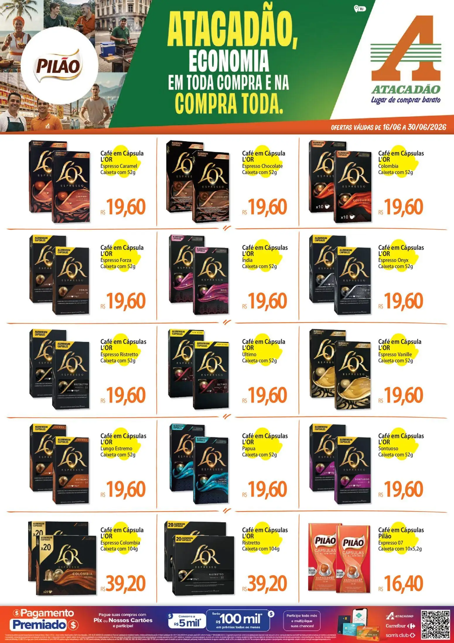 Pré-Visualização do folheto "Atacadão ofertas - RJ" da loja Atacadão válido a partir de 16/06/2026 - Café, Chocolate, Cápsulas