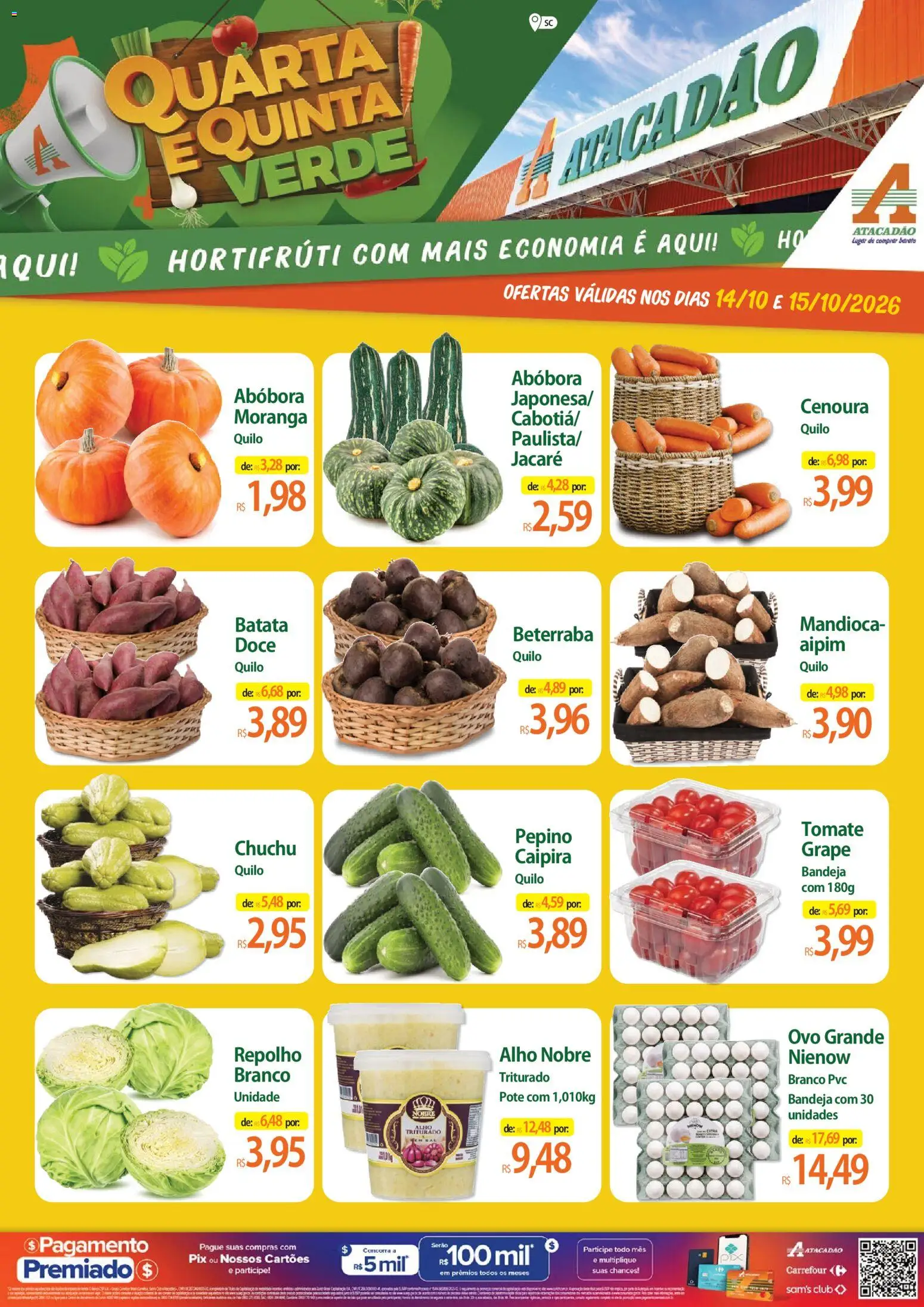 Pré-Visualização do folheto "Atacadão ofertas - SC" da loja Atacadão válido a partir de 14/10/2026