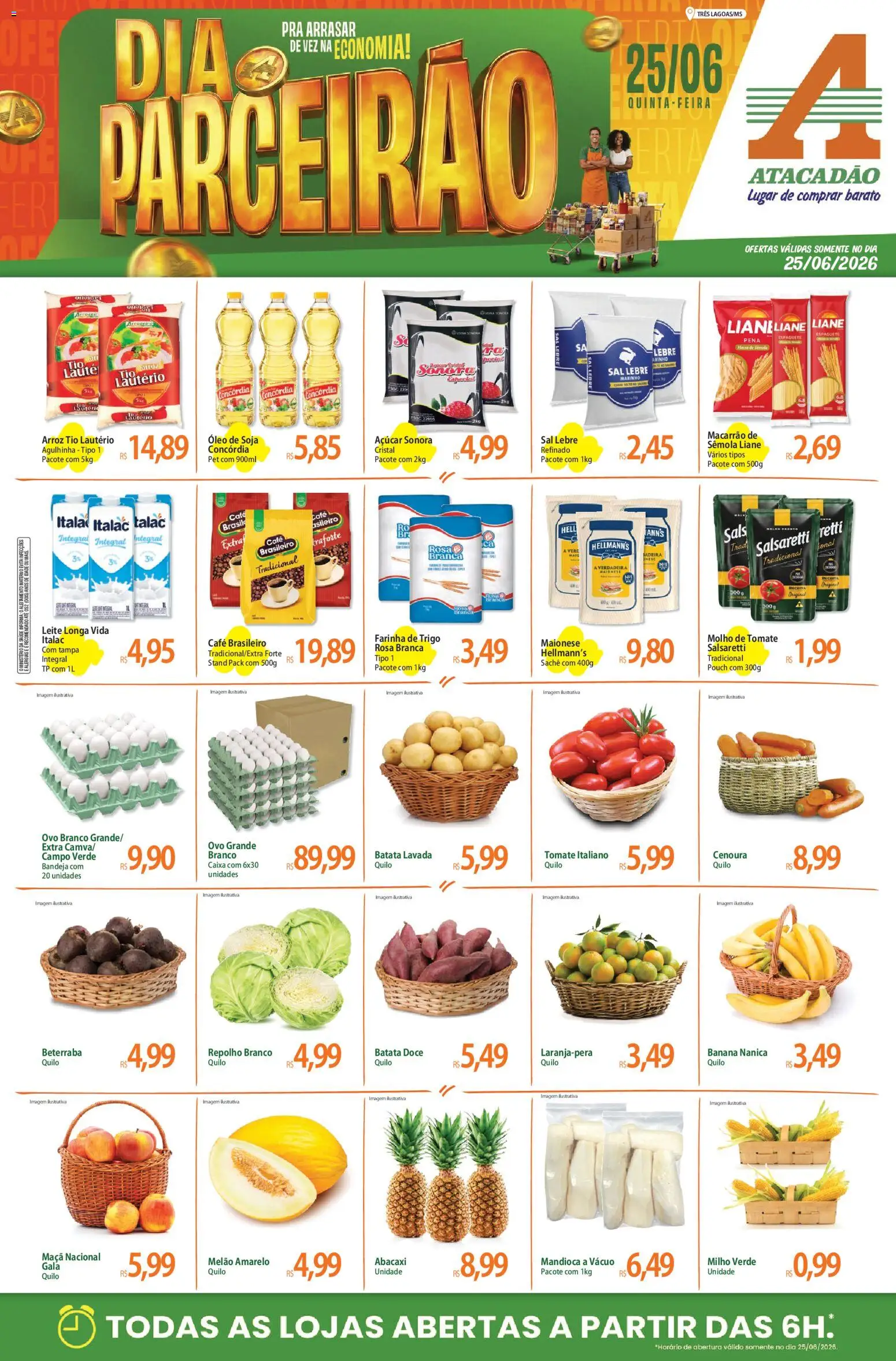 Pré-Visualização do folheto "Atacadão ofertas - MS" da loja Atacadão válido a partir de 25/06/2026