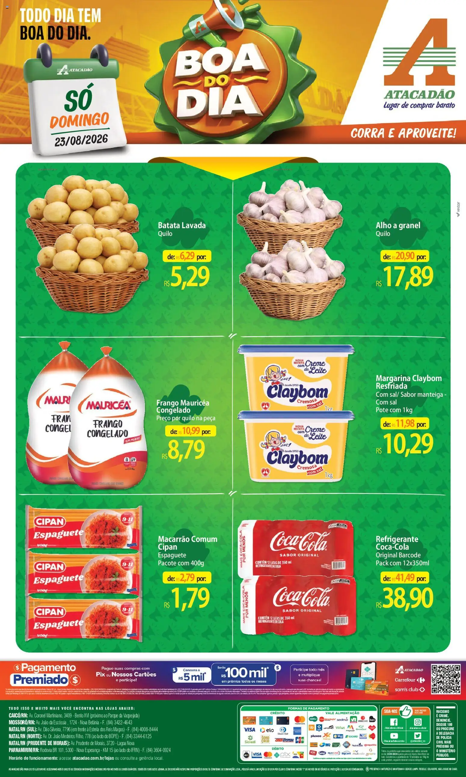 Pré-Visualização do folheto "Atacadão ofertas - RN" da loja Atacadão válido a partir de 23/08/2026