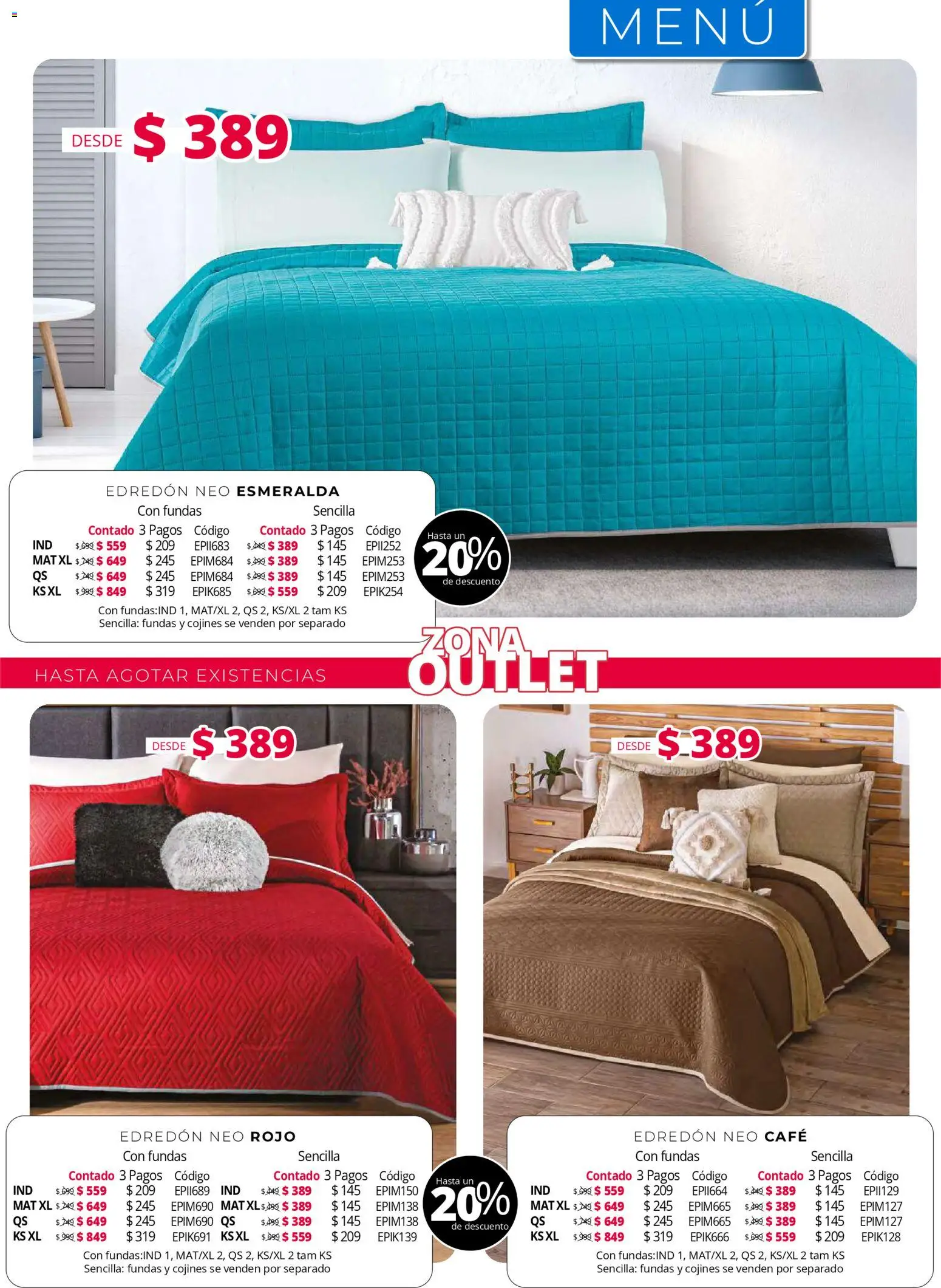 Vista previa las ofertas de la tienda Colchas Concord - Colchas Concord catálogo desde el 01/05/2026 - Café