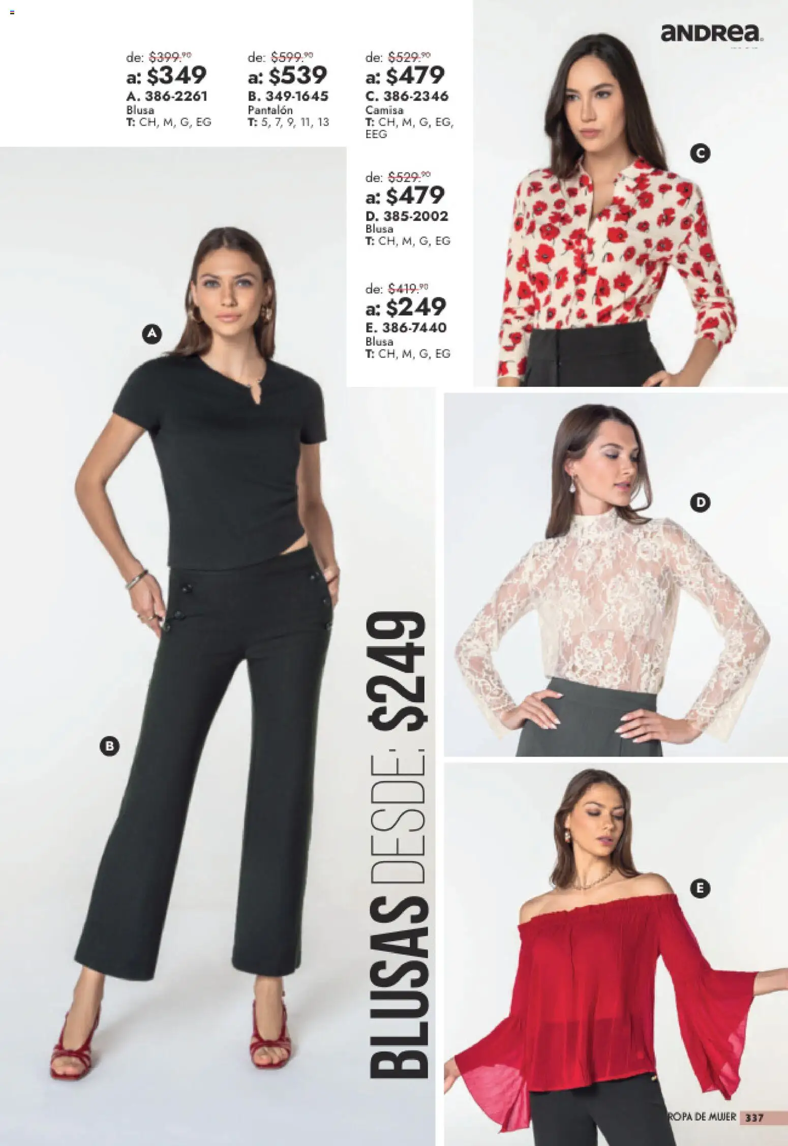 Vista previa las ofertas de la tienda Andrea - Andrea catálogo Outlet desde el 26/07/2026 