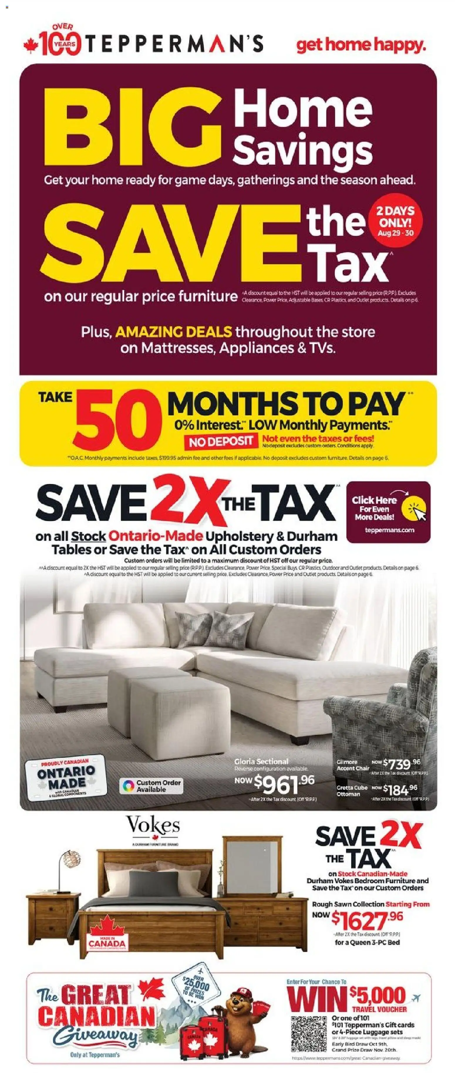 Preview of leaflet Tepperman's weekly flyer / circulaire from shop Tepperman's is valid from Aug 28, 2026