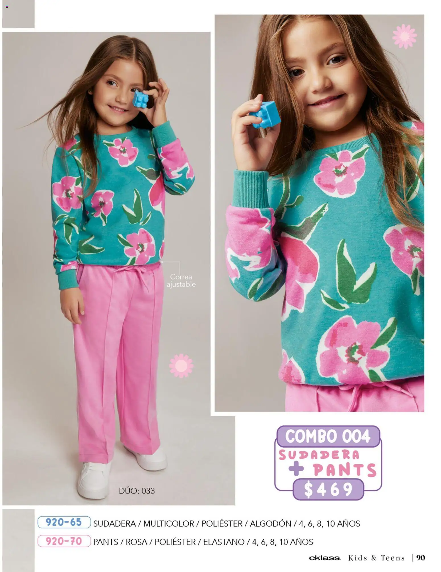 Vista previa las ofertas de la tienda Cklass - Catálogo Kids Niña desde el 02/01/2026 - Sudadera, Pants, Algodón