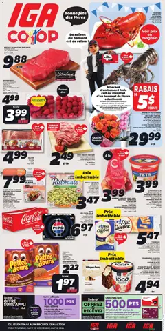 Un aperçu du dépliant IGA weekly flyer / circulaire du magasin IGA est valide à partir 7 mai 2026