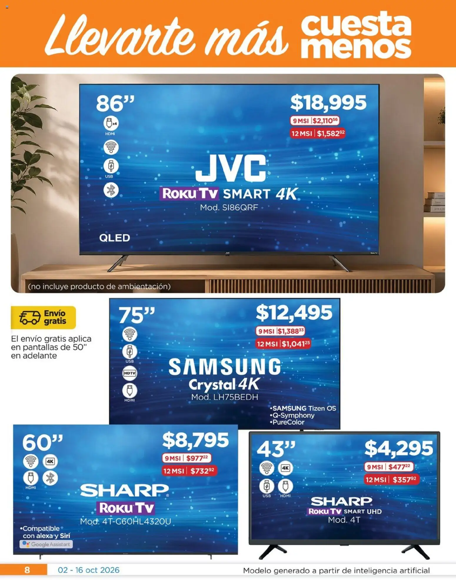 Vista previa las ofertas de la tienda Chedraui - Chedraui folleto Renueva tu hogar Llevarte más cuesta menos desde el 02/10/2026 