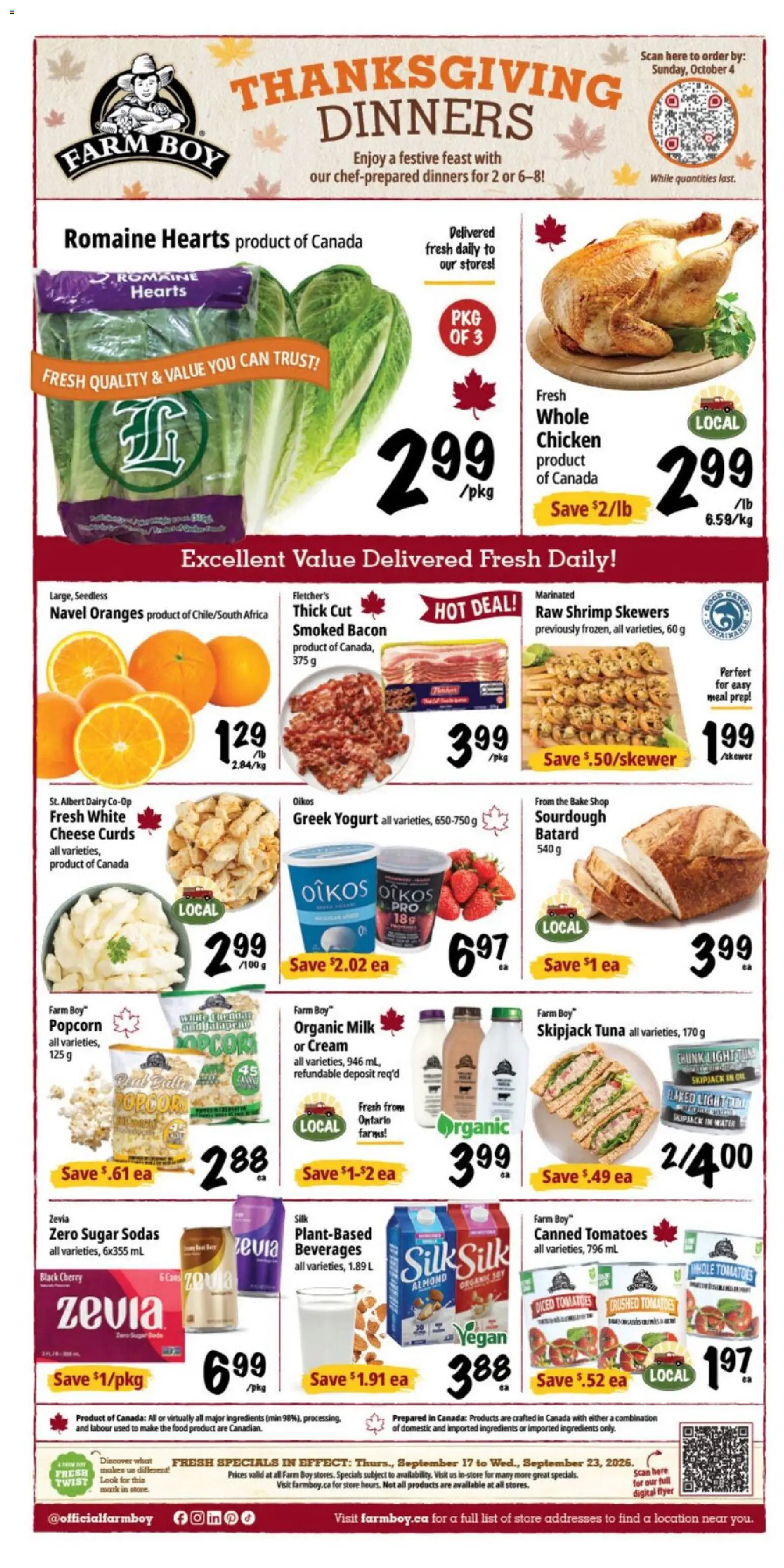 Preview of leaflet Farm Boy weekly flyer / circulaire from shop Farm Boy is valid from Sep 17, 2026
