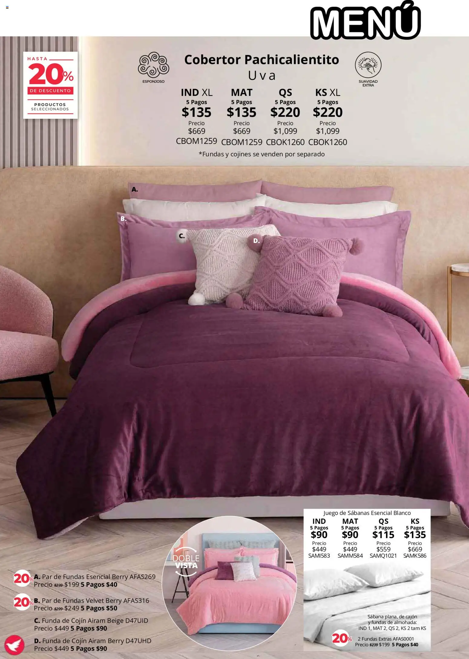 Vista previa las ofertas de la tienda Colchas Concord - Colchas Concord catálogo Colección Cobertor desde el 01/08/2026 