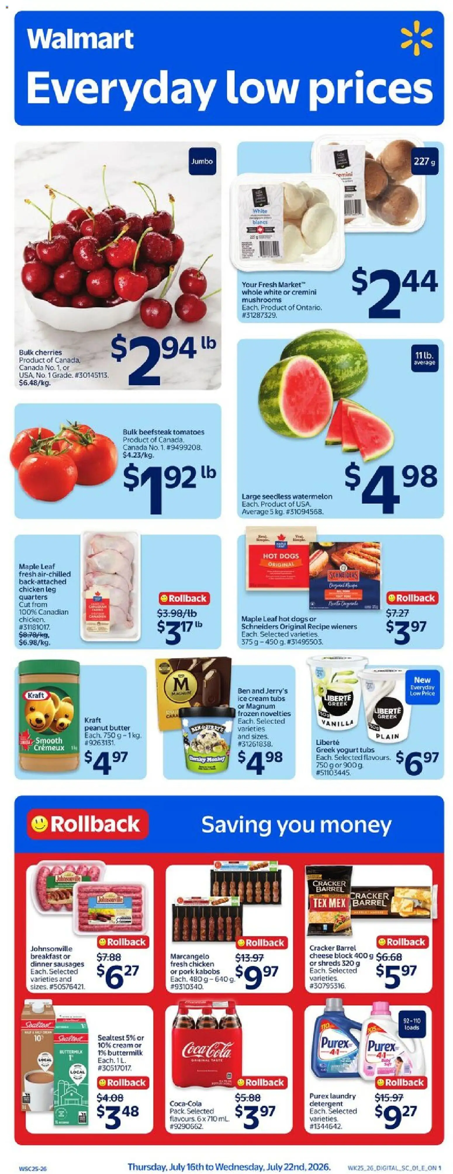 Preview of leaflet Walmart weekly flyer from shop Walmart is valid from Jul 16, 2026