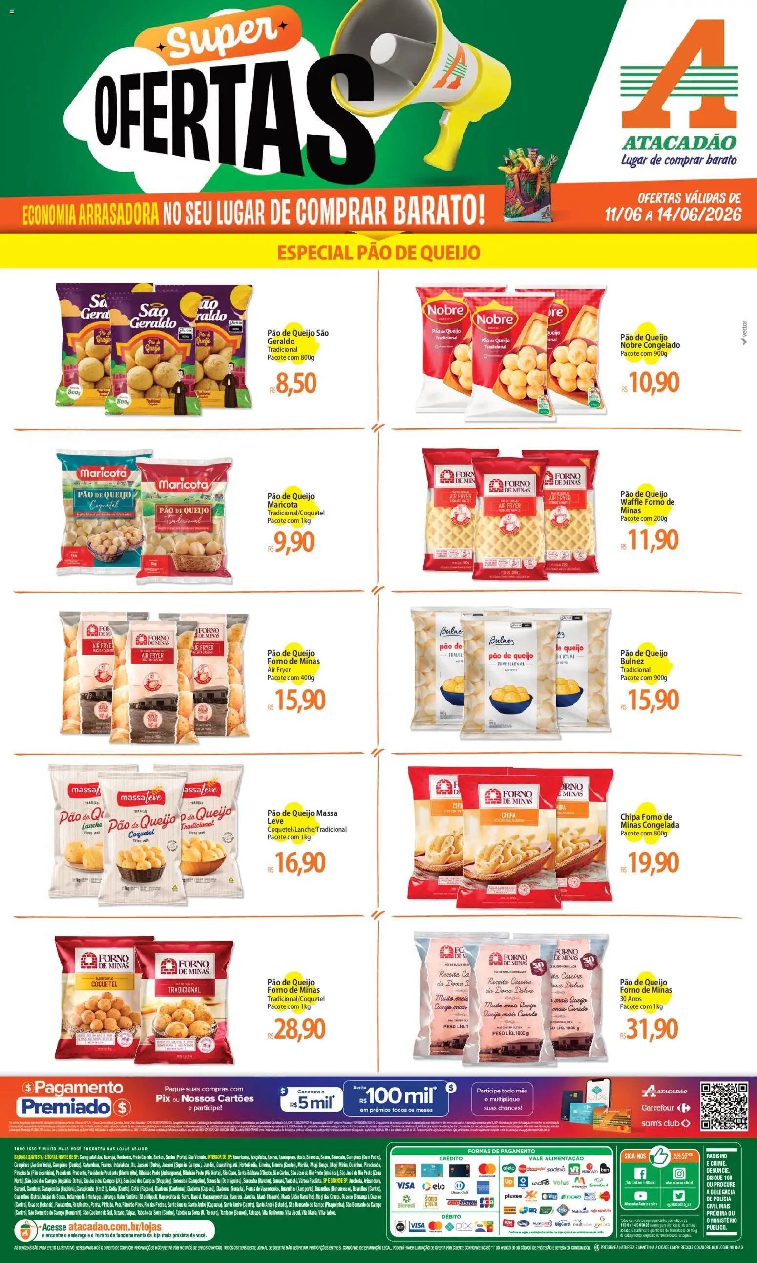 Pré-Visualização do folheto "Atacadão ofertas - SP" da loja Atacadão válido a partir de 11/06/2026