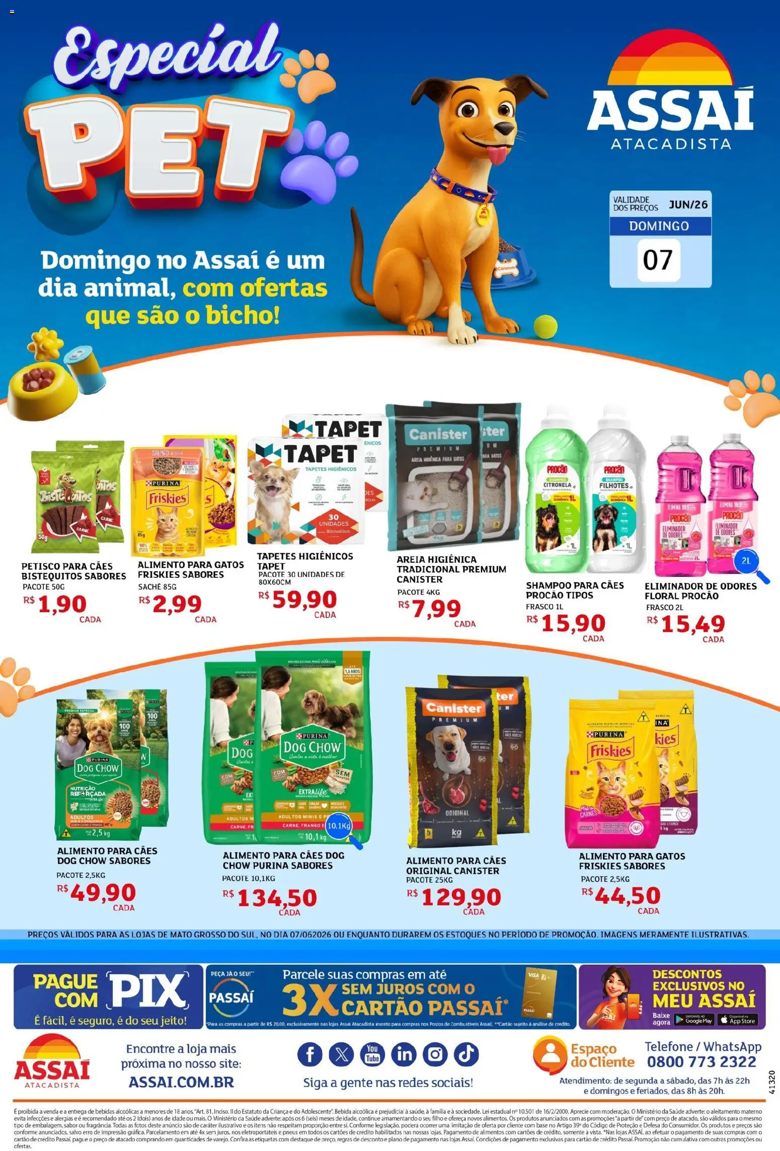 Pré-Visualização do folheto "Assaí Atacadista ofertas - MS" da loja Assaí Atacadista válido a partir de 07/06/2026