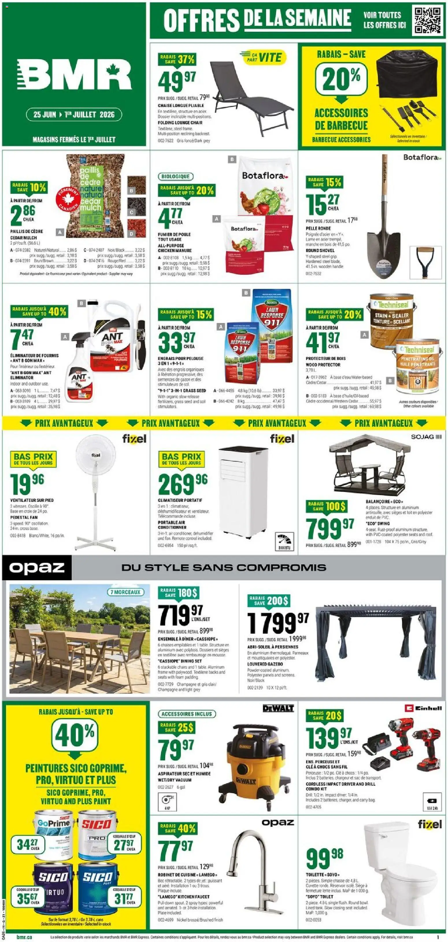 Preview of leaflet BMR weekly flyer / circulaire from shop BMR is valid from Jun 25, 2026