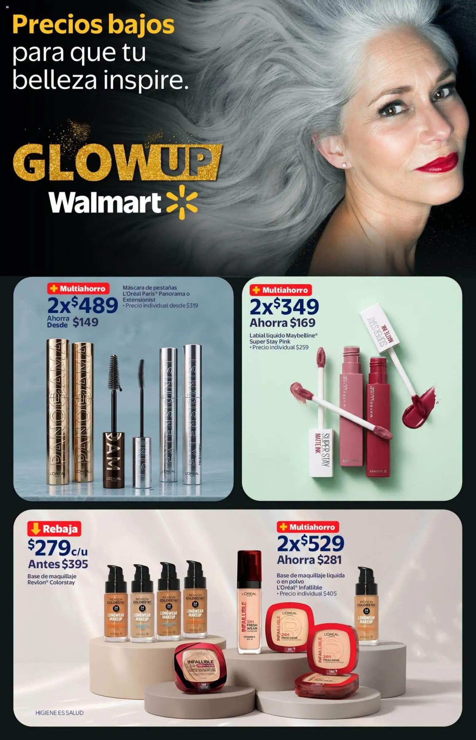 Vista previa las ofertas de la tienda Walmart - Walmart folleto Tu rutina K-Beauty a precios bajos. desde el 18/09/2026 - Maquillaje, Base de maquillaje, Polvo, Máscara, Máscara de pestañas
