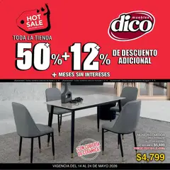 Vista previa las ofertas de la tienda Muebles Dico - Muebles Dico Preventa Hot desde el 14/05/2026 