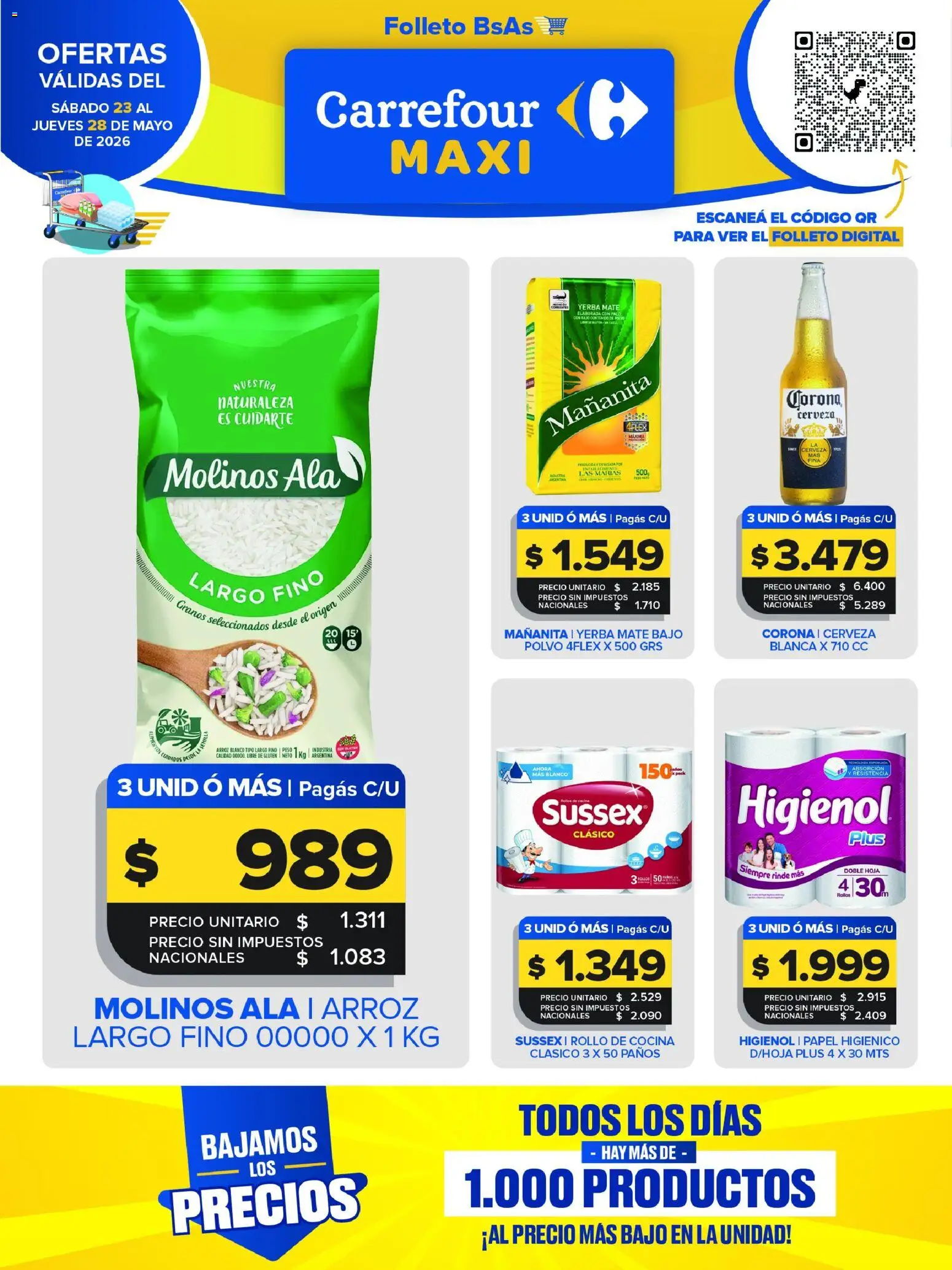 Vista previa del folleto de la tienda Carrefour Maxi válido desde el 23/05/2026 