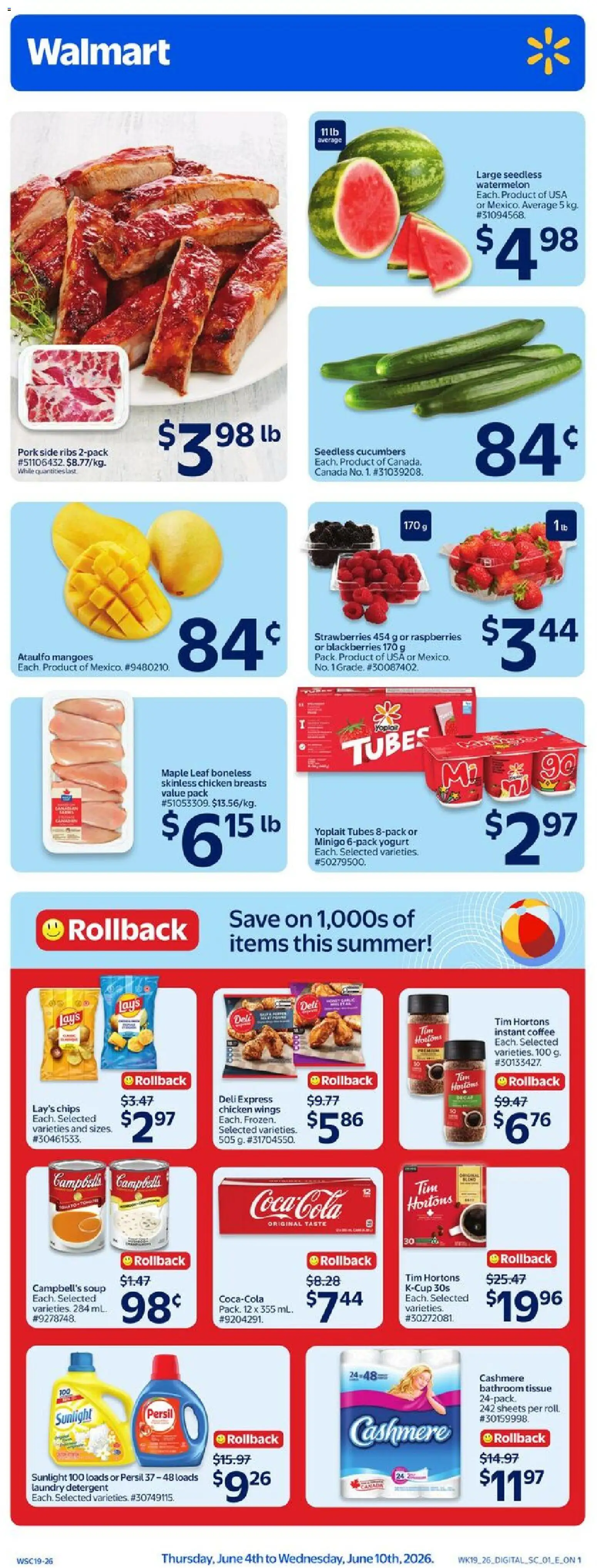 Preview of leaflet Walmart weekly flyer from shop Walmart is valid from Jun 04, 2026