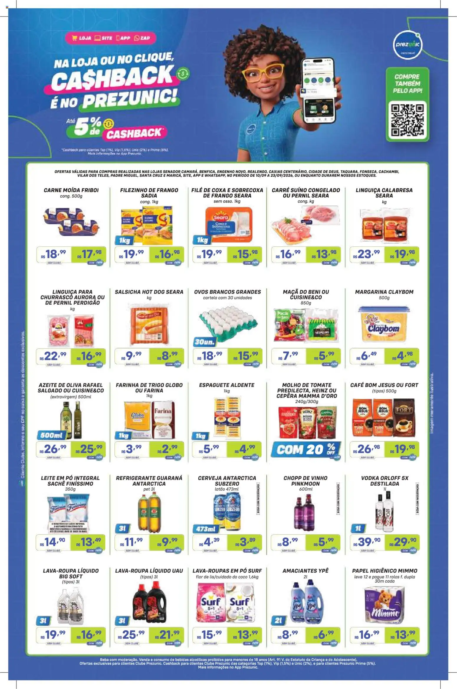 Pré-Visualização do folheto "Prezunic ofertas Exclusivas II" da loja Prezunic válido a partir de 10/09/2026