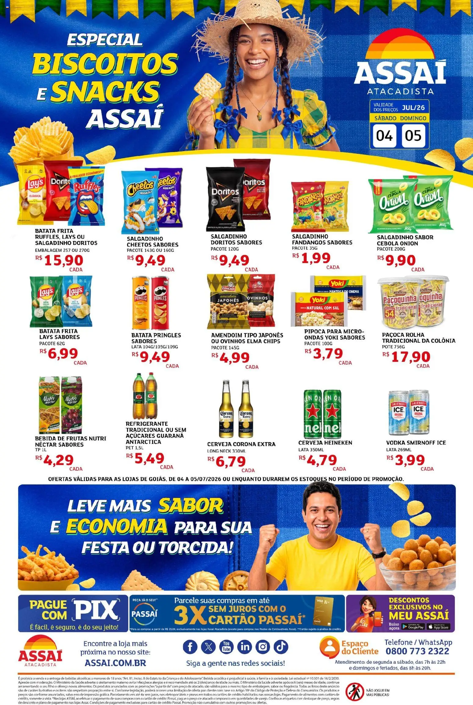 Pré-Visualização do folheto "Assaí Atacadista ofertas - GO" da loja Assaí Atacadista válido a partir de 04/07/2026