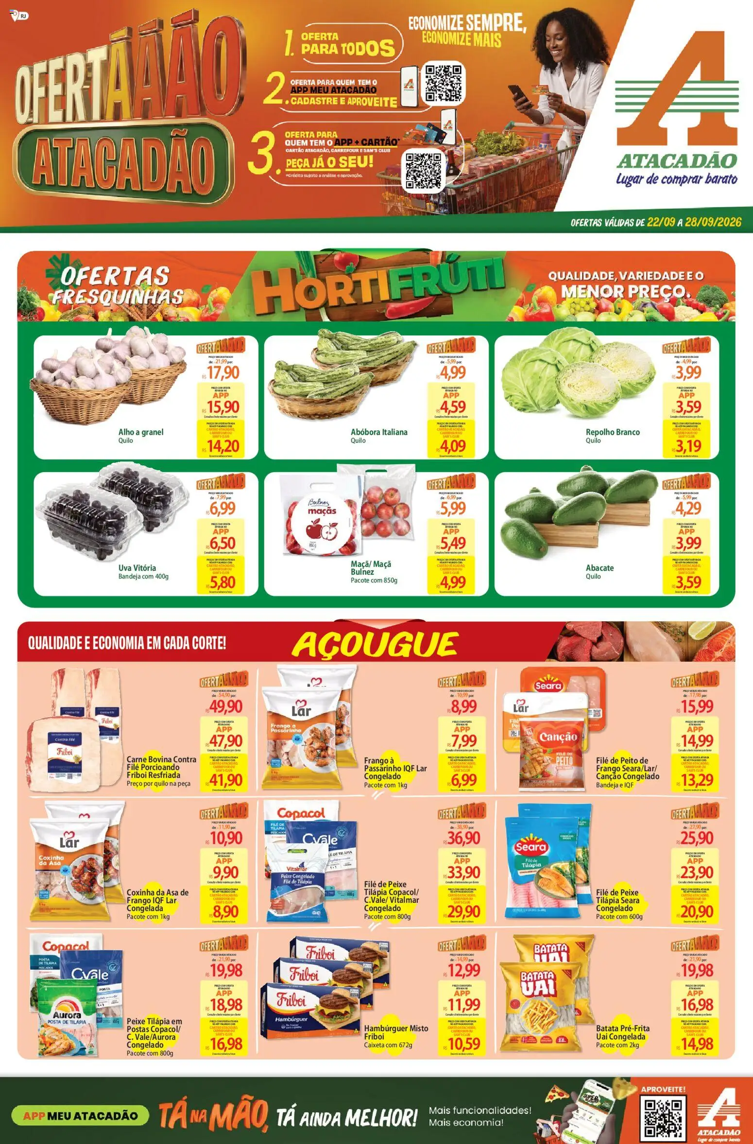 Pré-Visualização do folheto "Atacadão ofertas - RJ" da loja Atacadão válido a partir de 22/09/2026