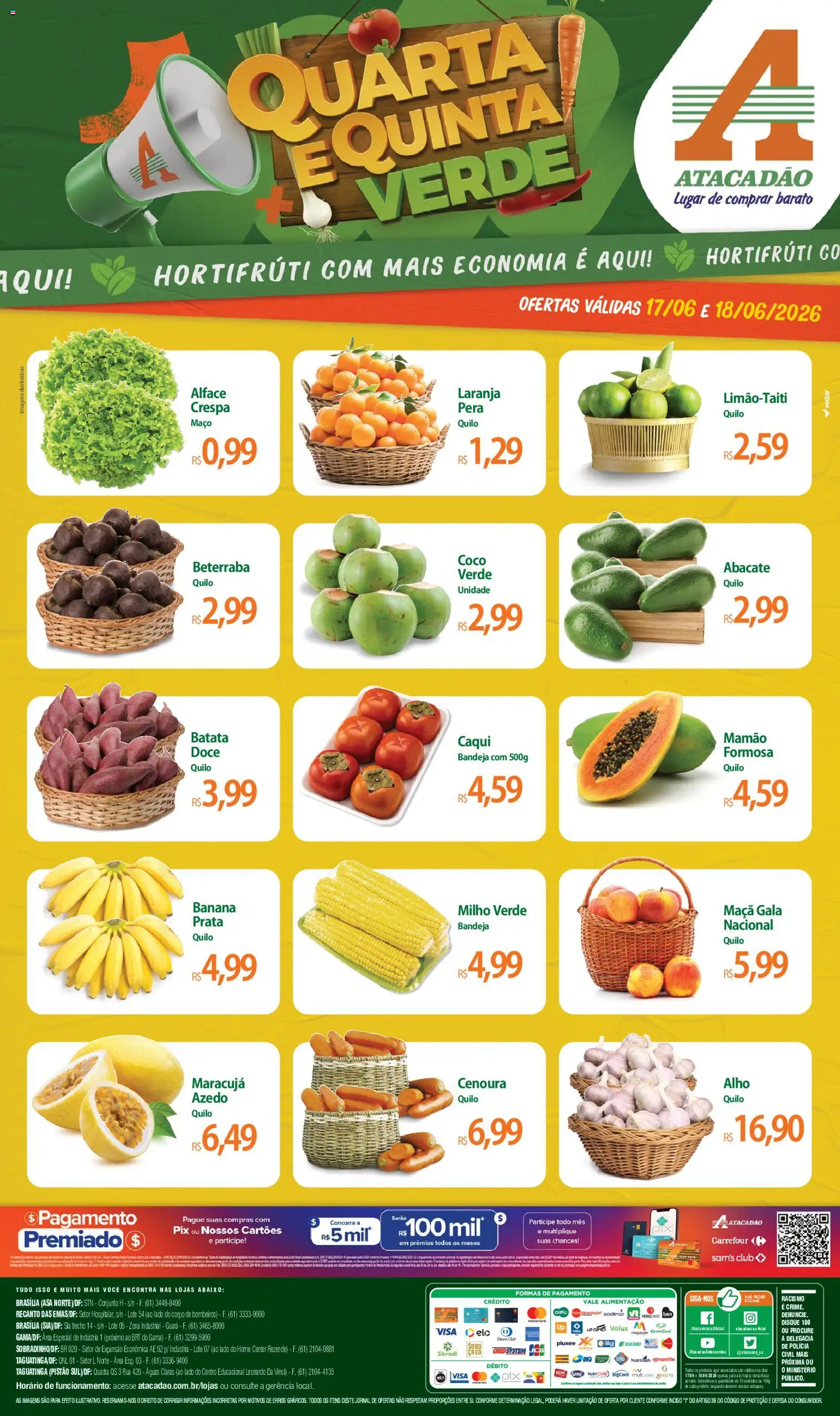 Pré-Visualização do folheto "Atacadão ofertas - DF" da loja Atacadão válido a partir de 17/06/2026