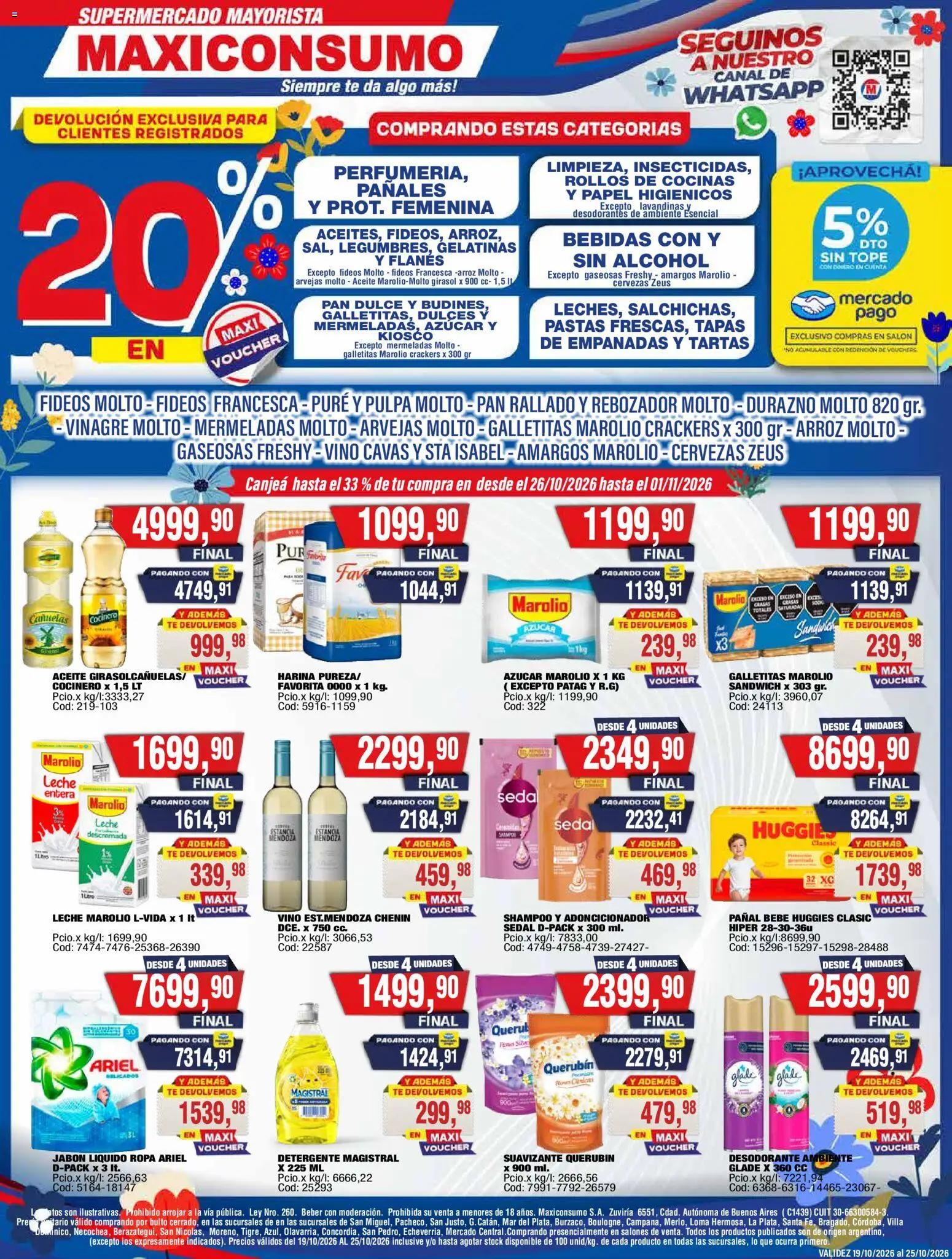 Vista previa del folleto de la tienda Maxiconsumo válido desde el 19/10/2026 
