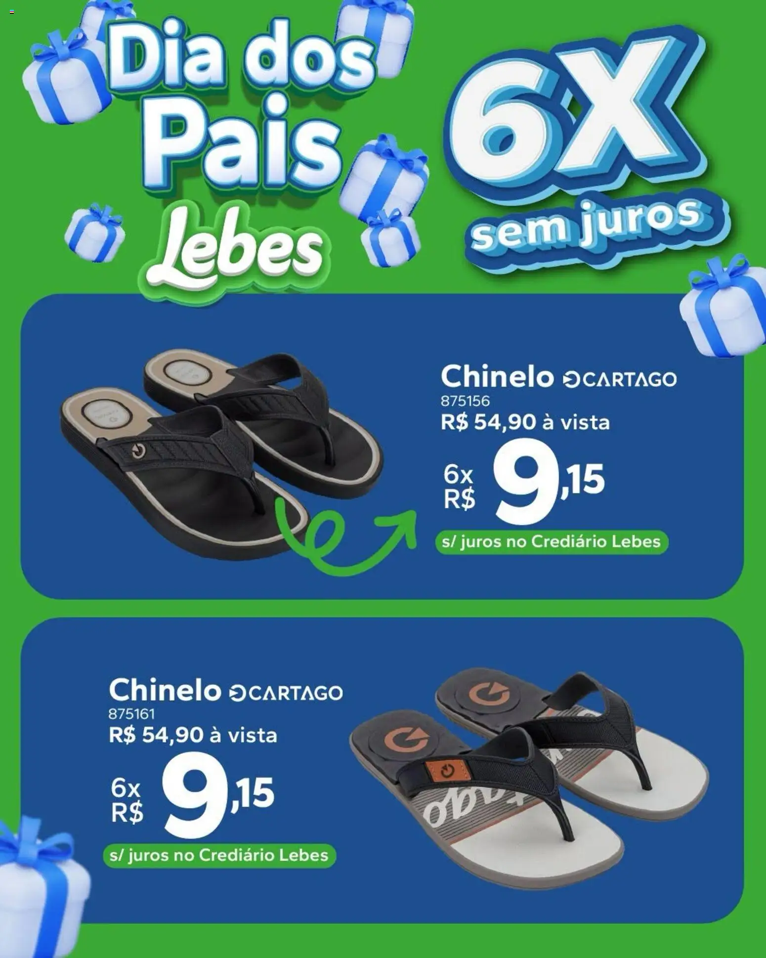 Pré-Visualização do folheto "Lebes ofertas Dia dos Pais" da loja Lebes válido a partir de 03/08/2026