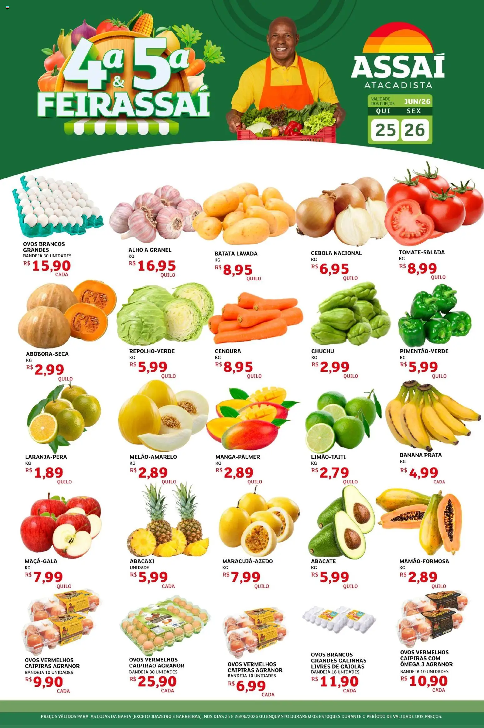 Pré-Visualização do folheto "Assaí Atacadista ofertas - BA" da loja Assaí Atacadista válido a partir de 25/06/2026